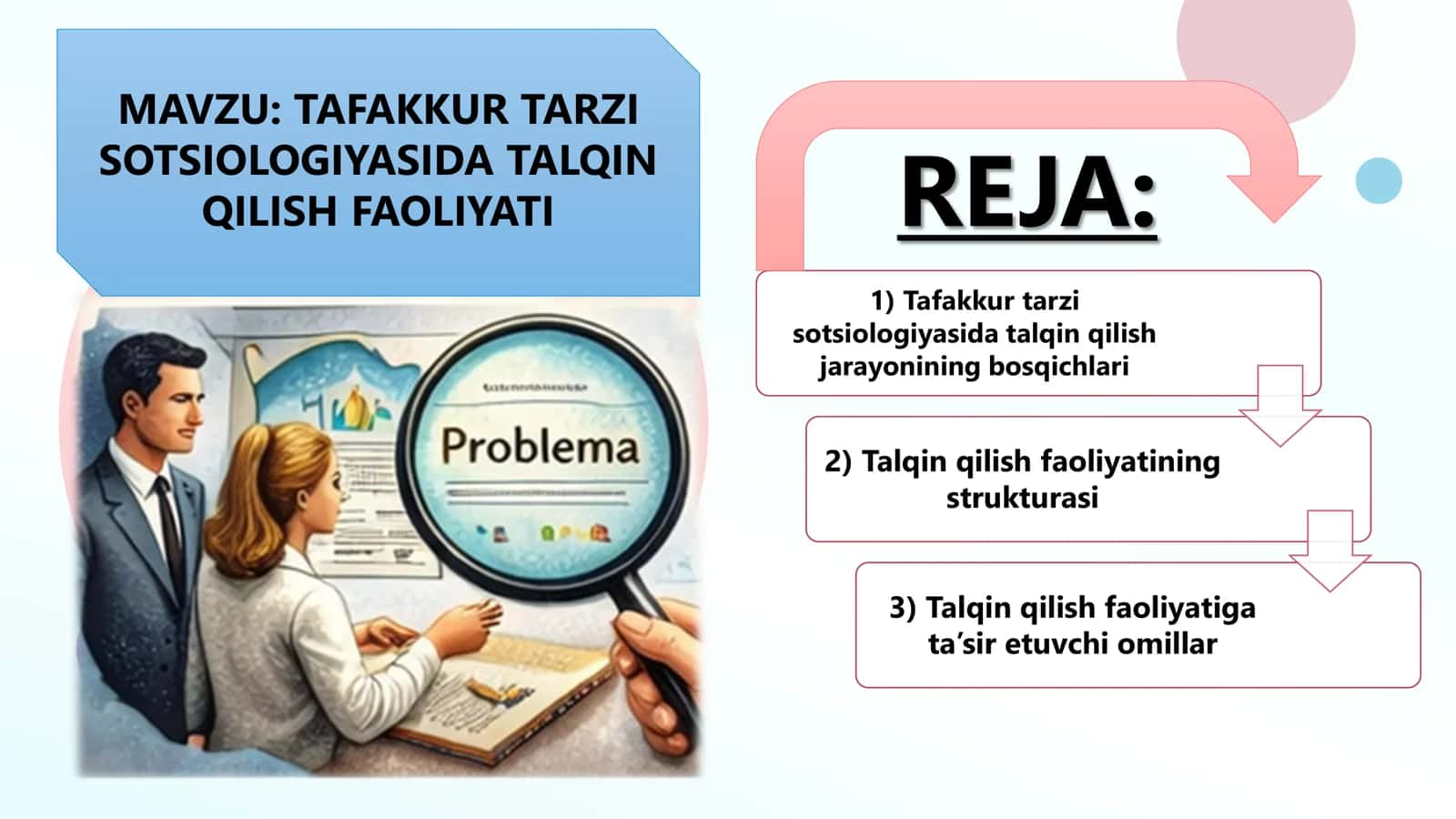 Tafakkur tarzi sotsiologiyasida talqin qilish faoliyati 1