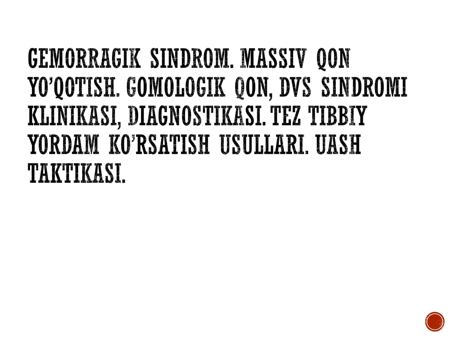 Gemorragik sindrom 1