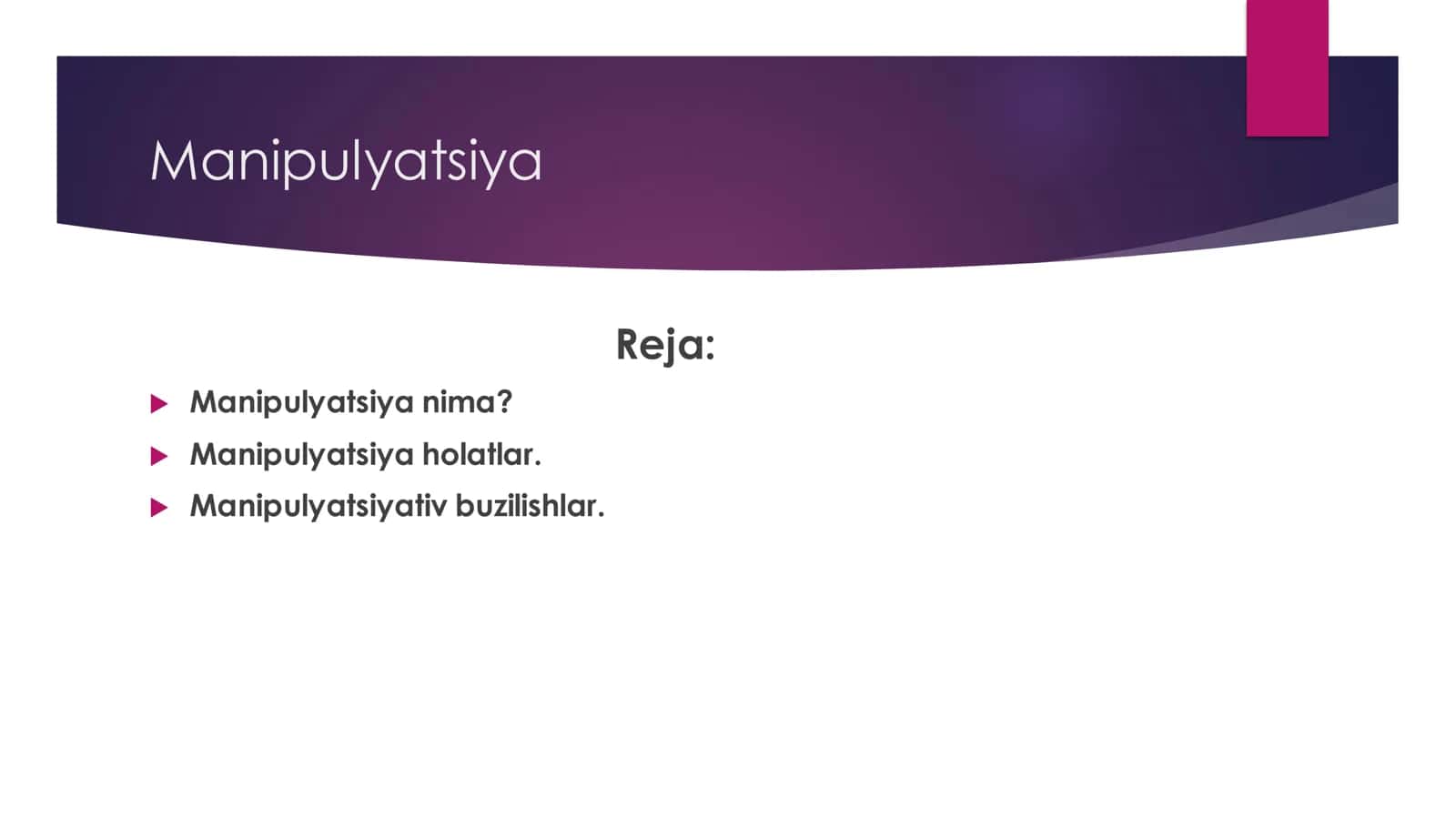 Manipulyatsiya 1