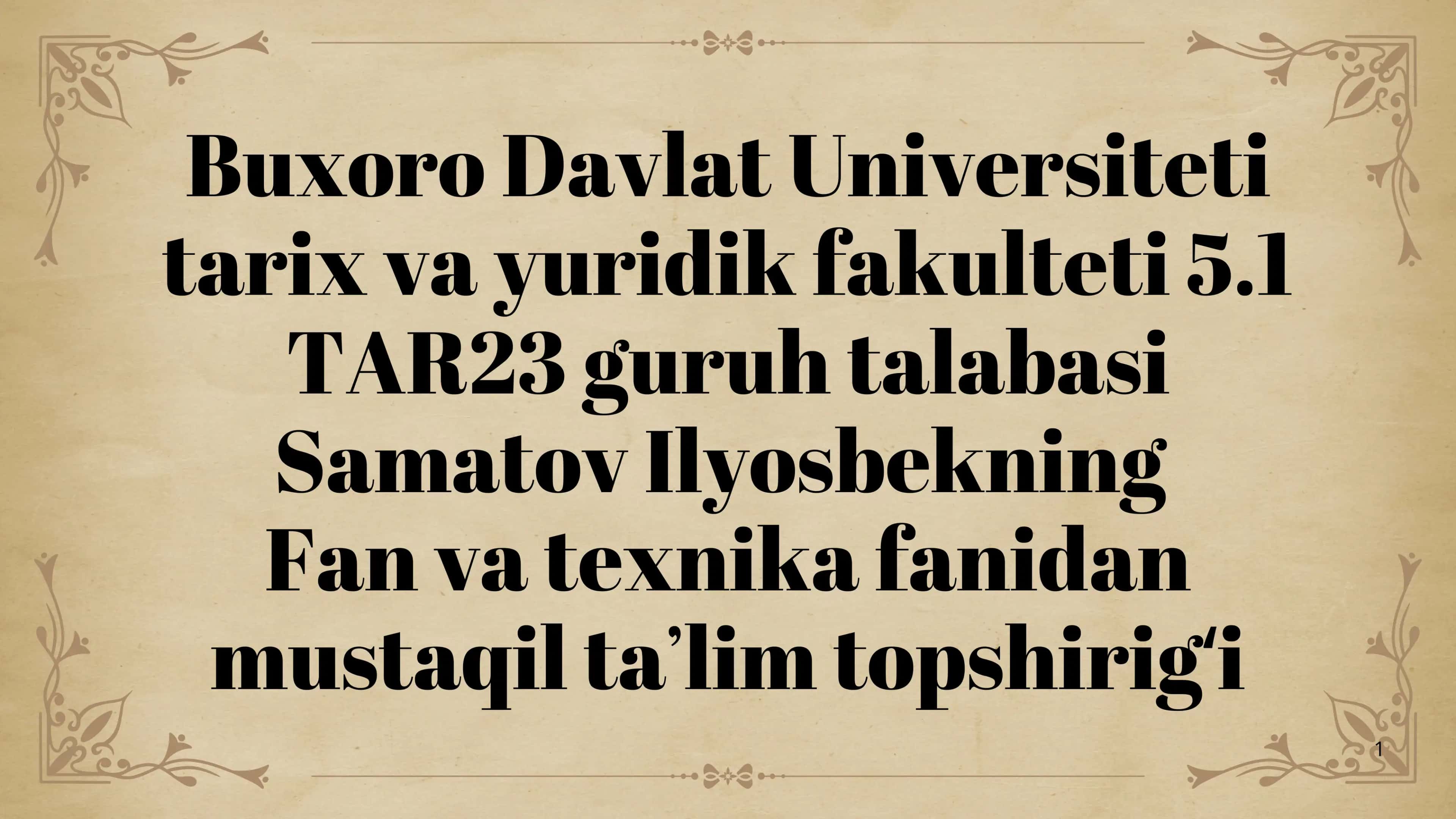 Qadimgi Xitoy va Hindistonda fanning rivojlanishi 1