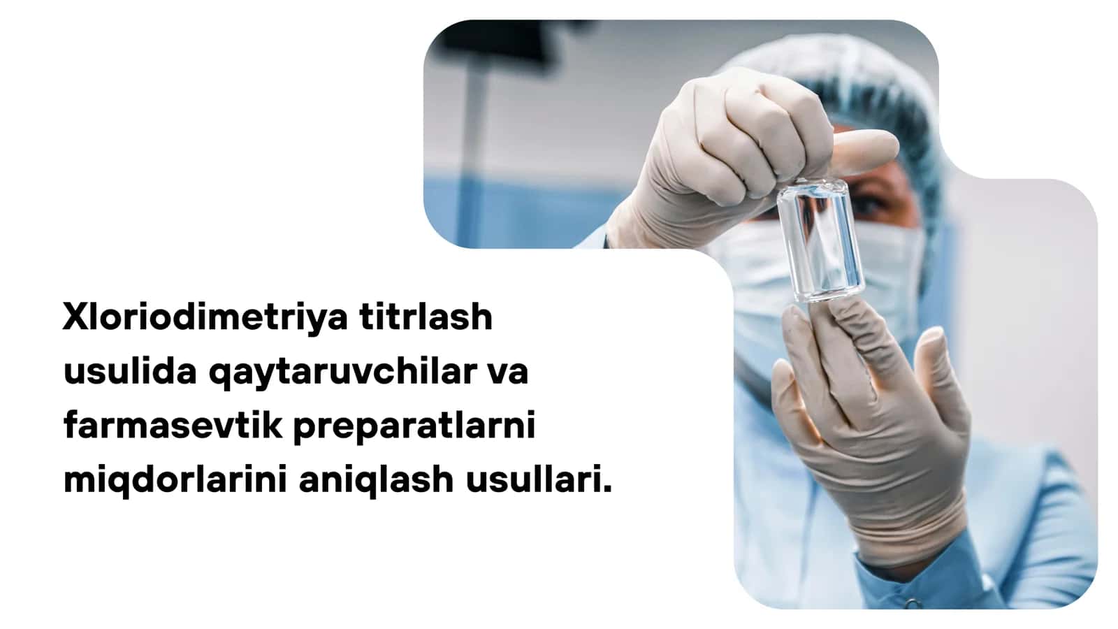 Xloriodimetriya titrlash usulida qaytaruvchilar va farmasevtik preparatlarni miqdorlarini aniqlash usullari 1