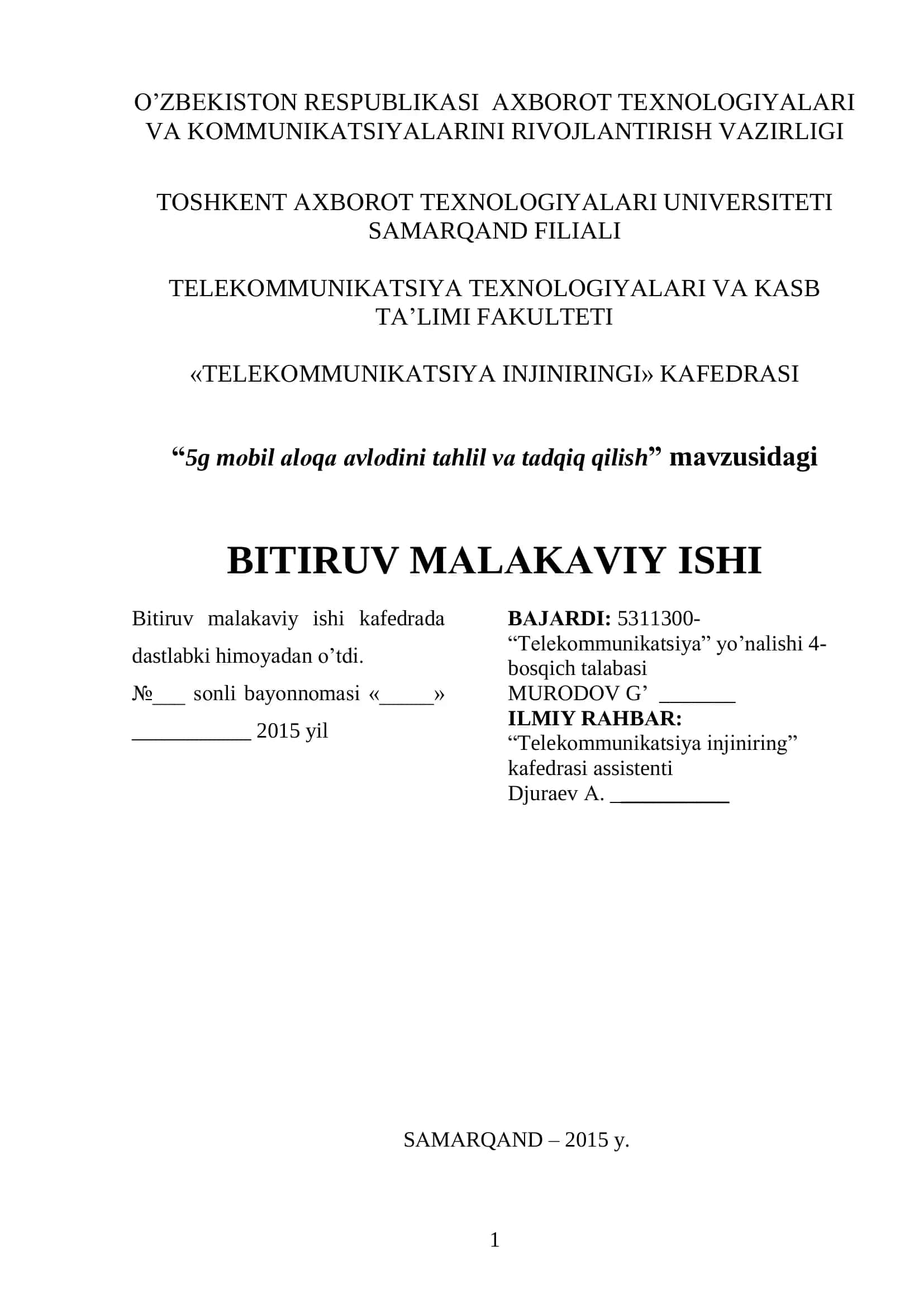 5g mоbil аlоqа аvlоdini tаhlil vа tаdqiq qilish 1