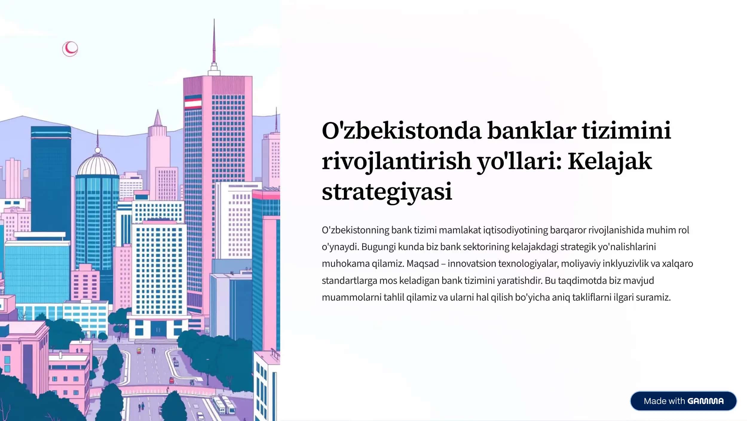 Banklar tizimini rivojlantirish yo'llari: Kelajak strategiyasi 1