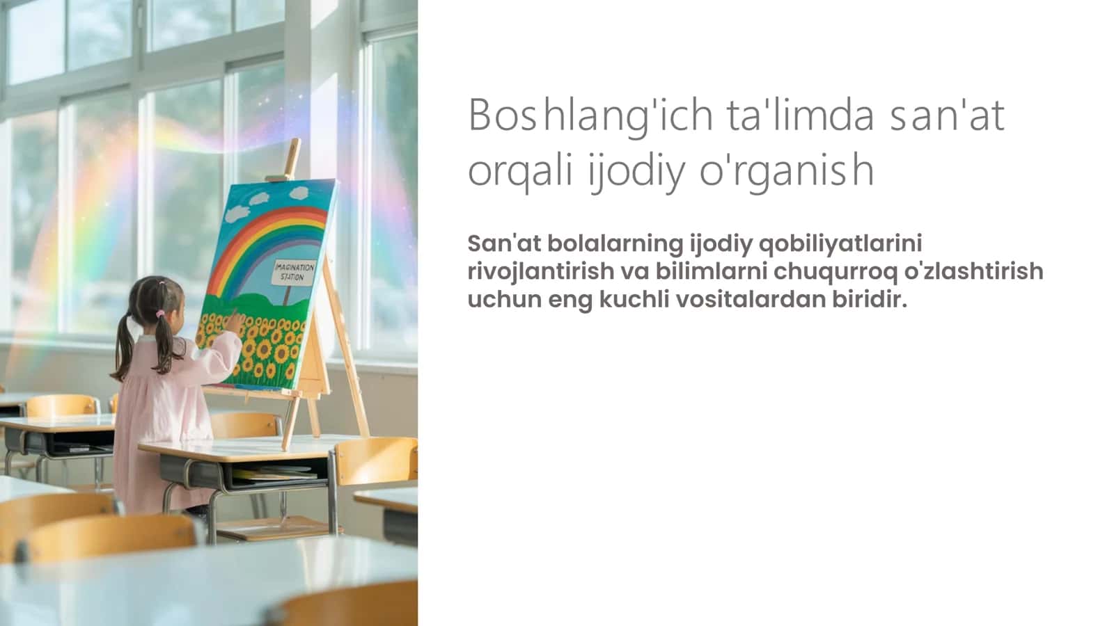 Boshlang'ich ta'limda san'at orqali ijodiy o'rganish 1