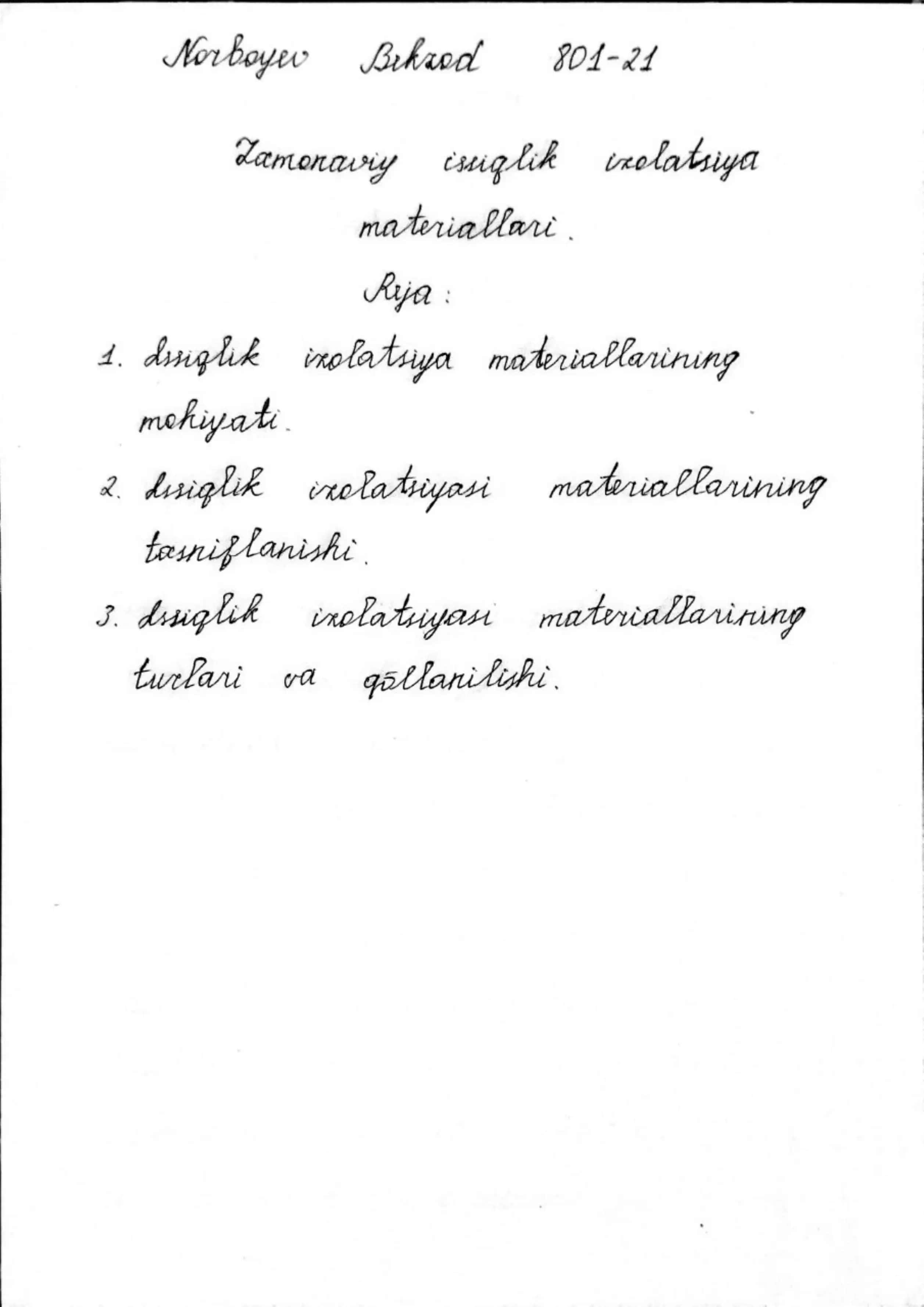 Zamonaviy issiqlik izolyatsiya materiallari 1
