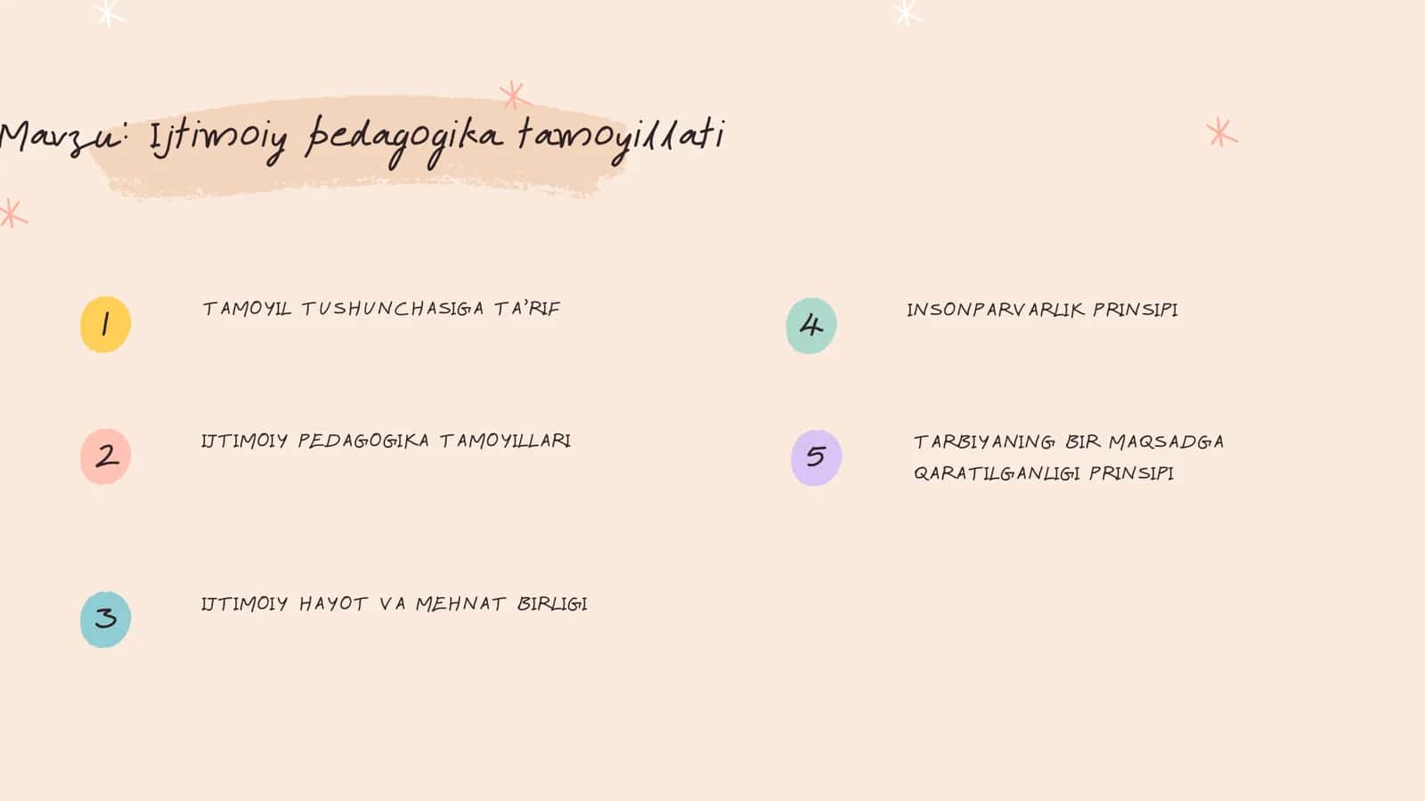 Ijtimoiy pedagogika tamoyillari 1