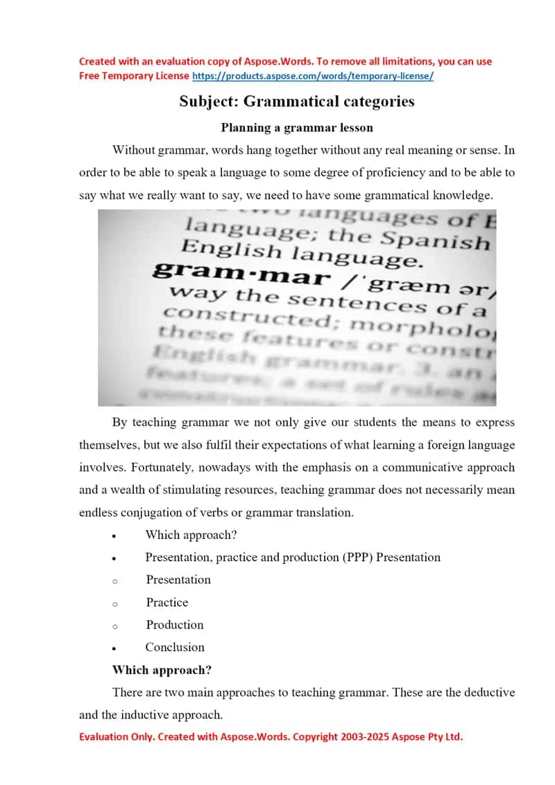 Grammatik kategoriyalar 1