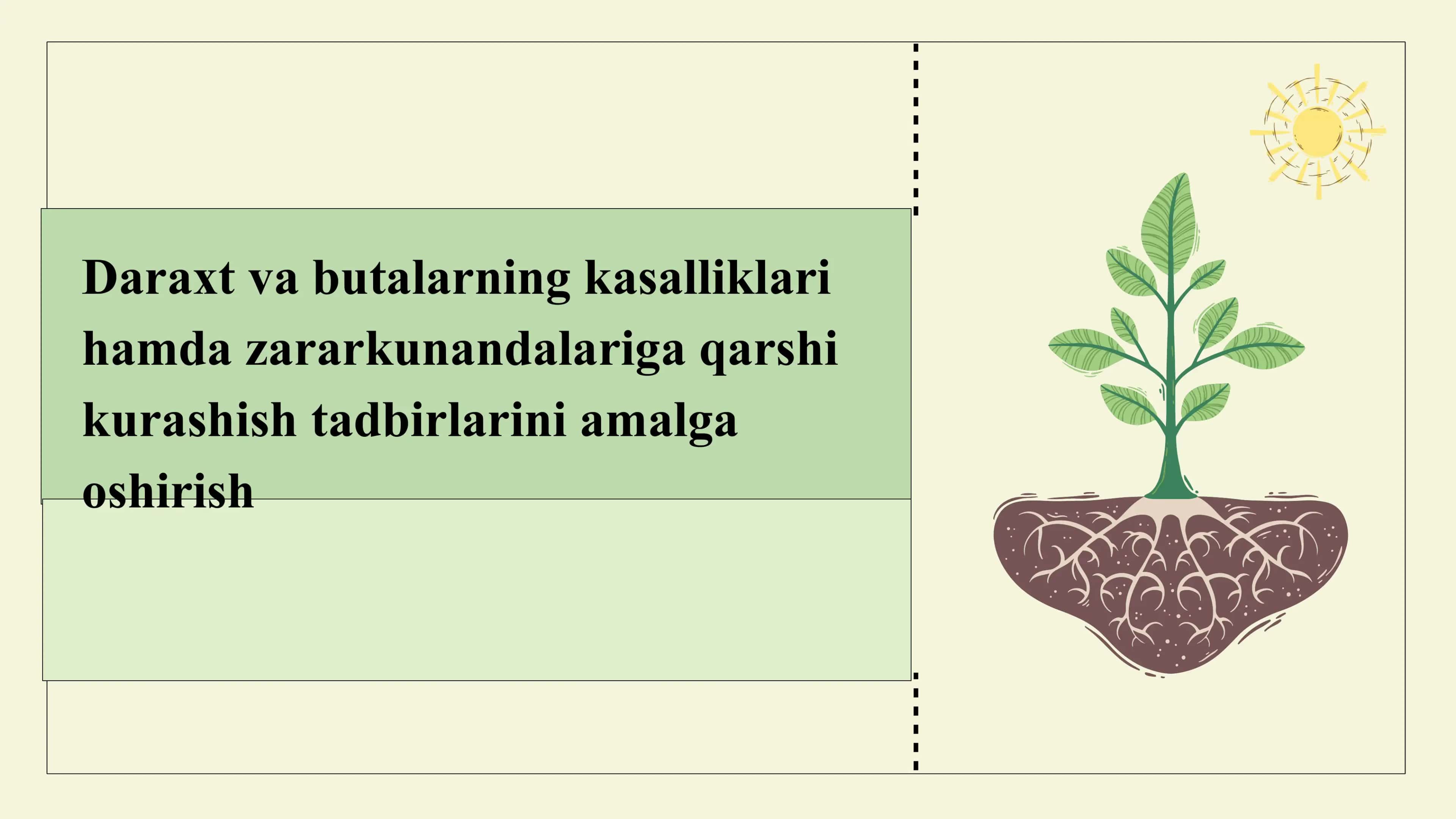 Daraxt va butalarning kasalliklari hamda zararkunandalariga qarshi kurashish tadbirlarini amalga osh 1