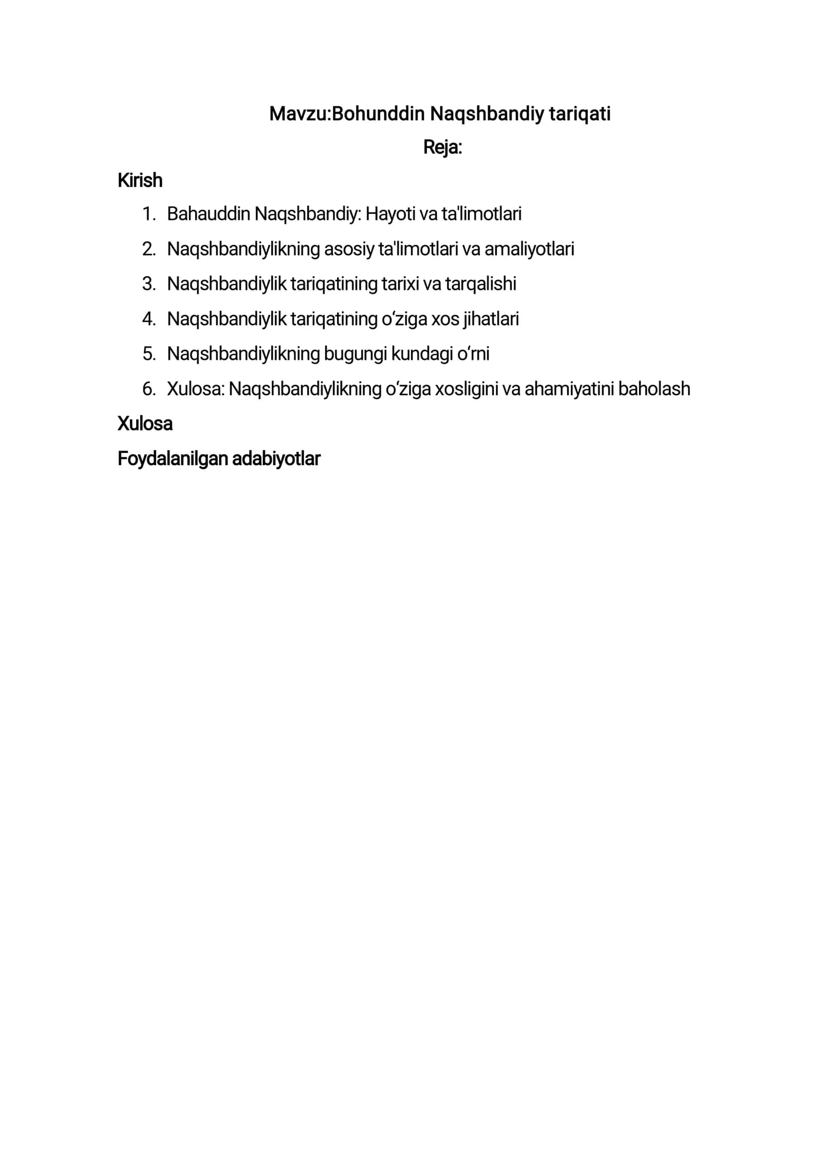 Bohunddin Naqshbandiy tariqati 1