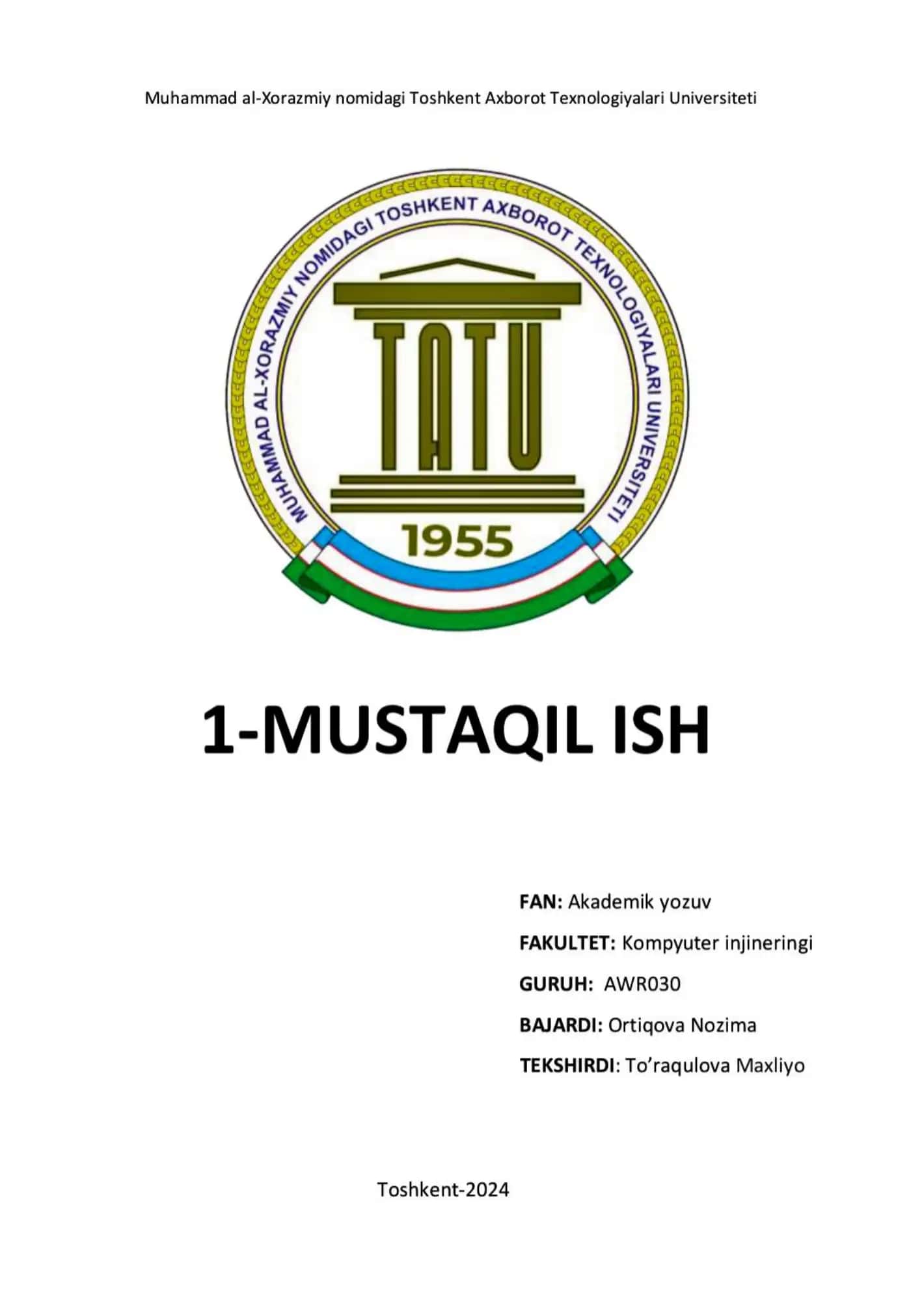 "Biznes loyiha" ayollar uchun 1
