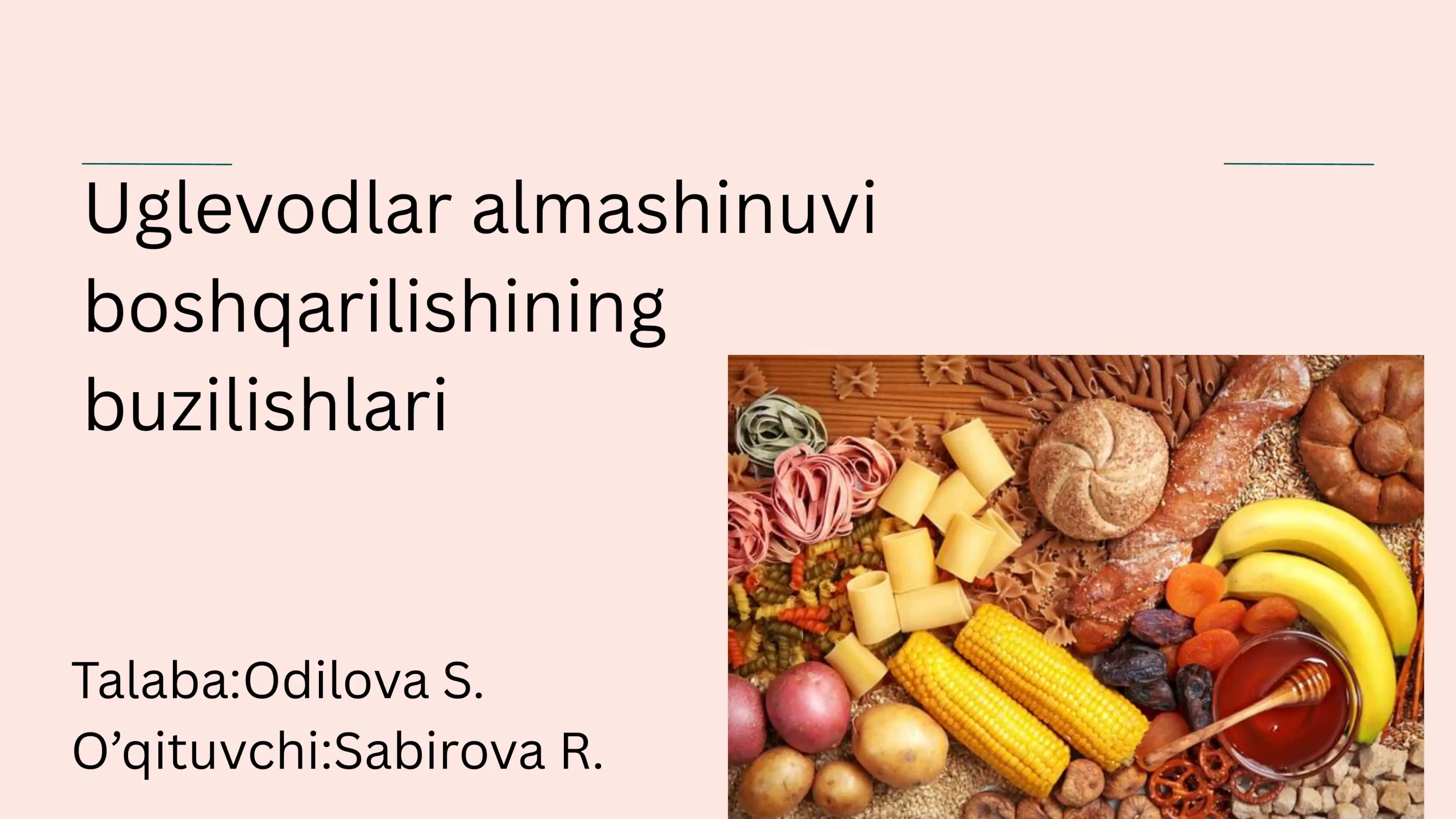 Iglevodlar almashinuvi boshqarilishining buzilishlari 1