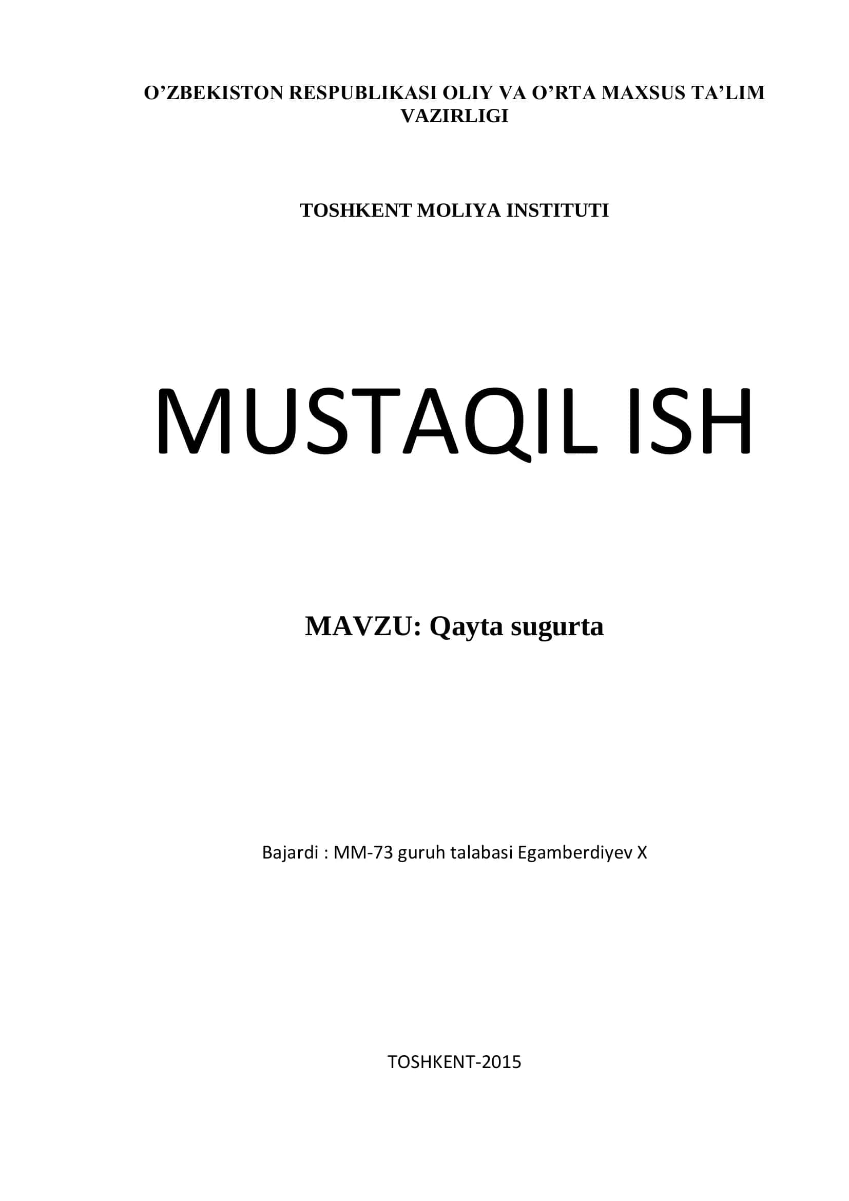 Qayta sugurta 1