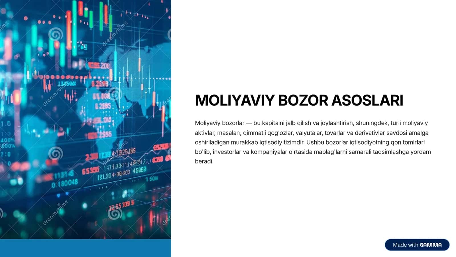 Moliyaviy bozor asoslari 1