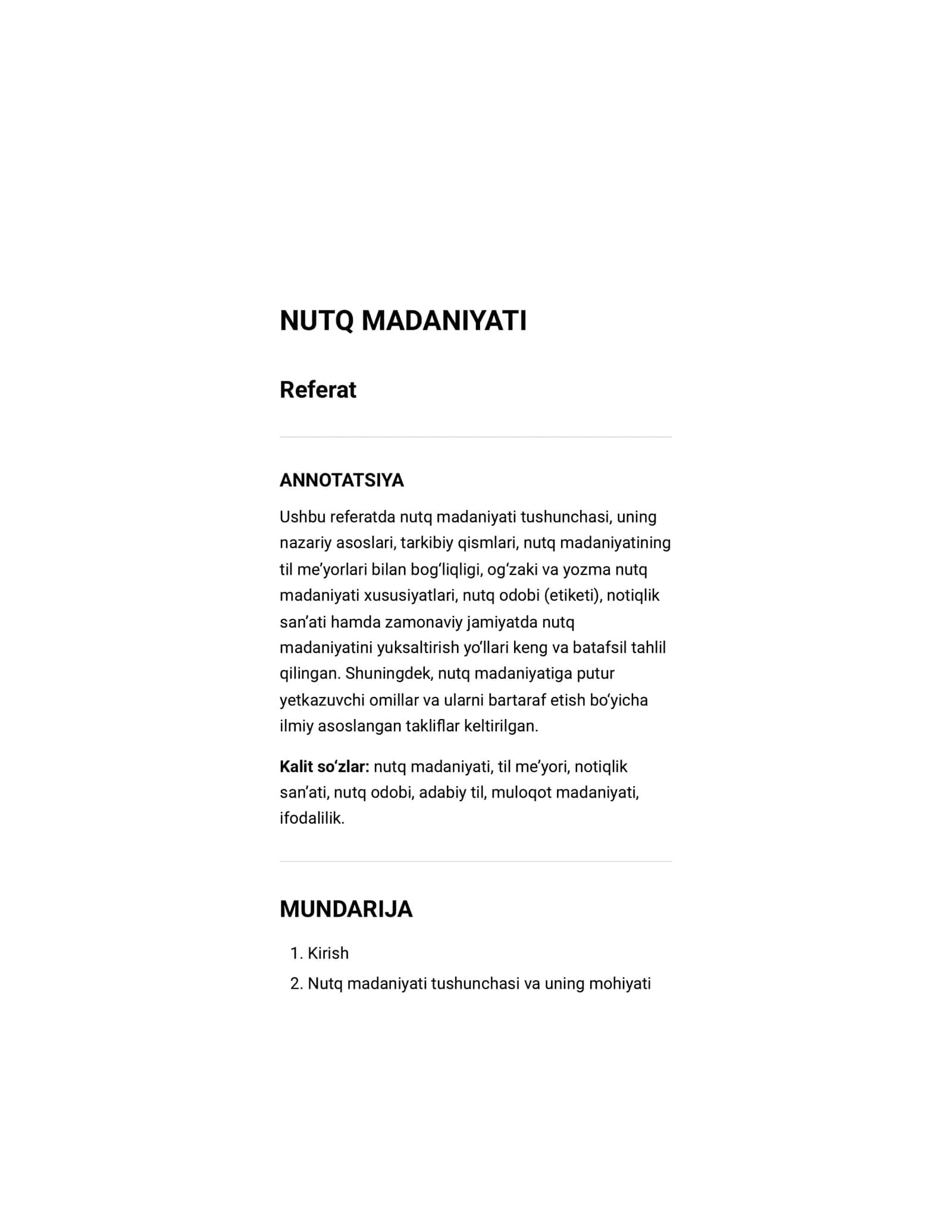 Referat Nutq madaniyati 1