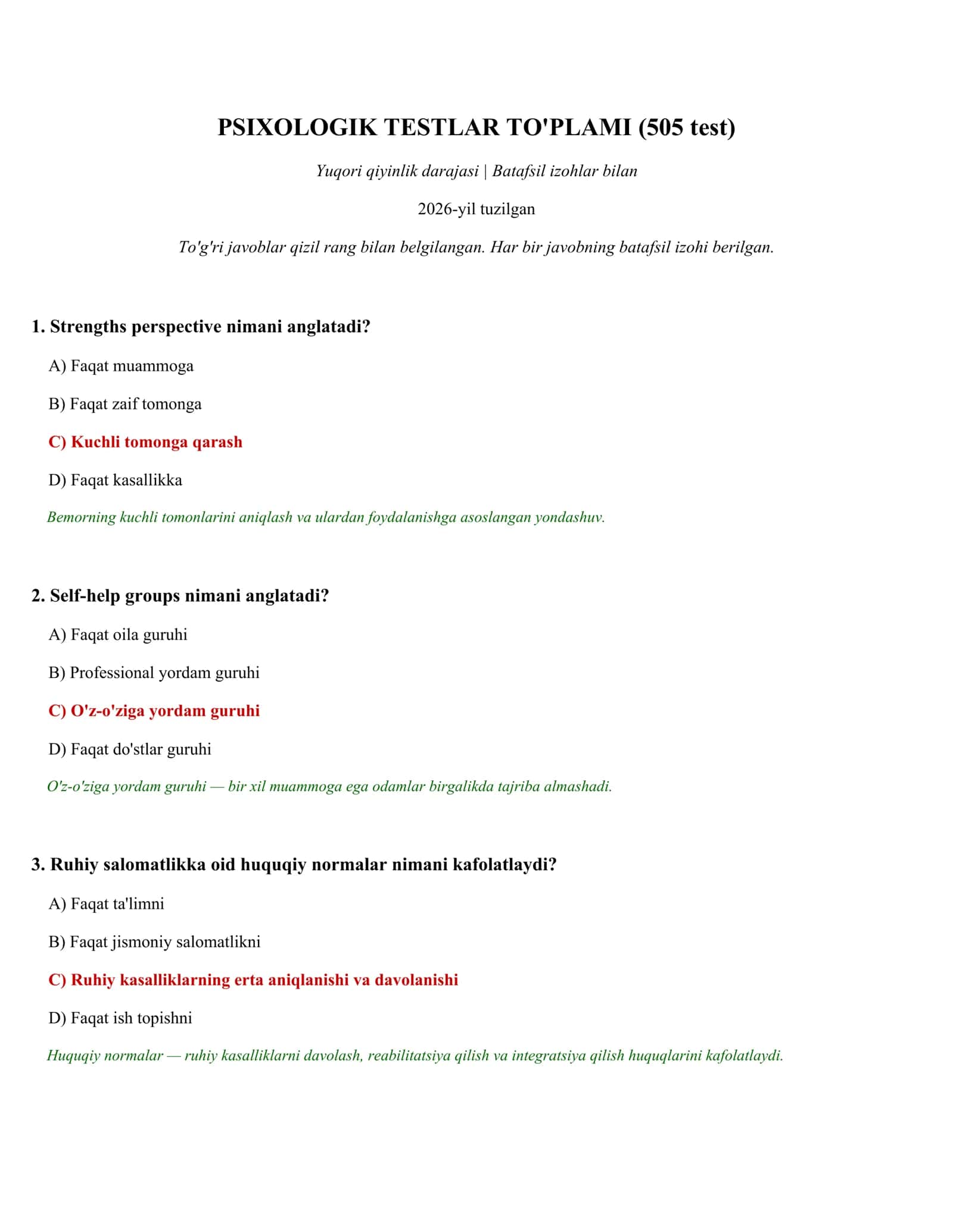 PSIXOLOGIK TESTLAR TO'PLAMI (505 test) 1