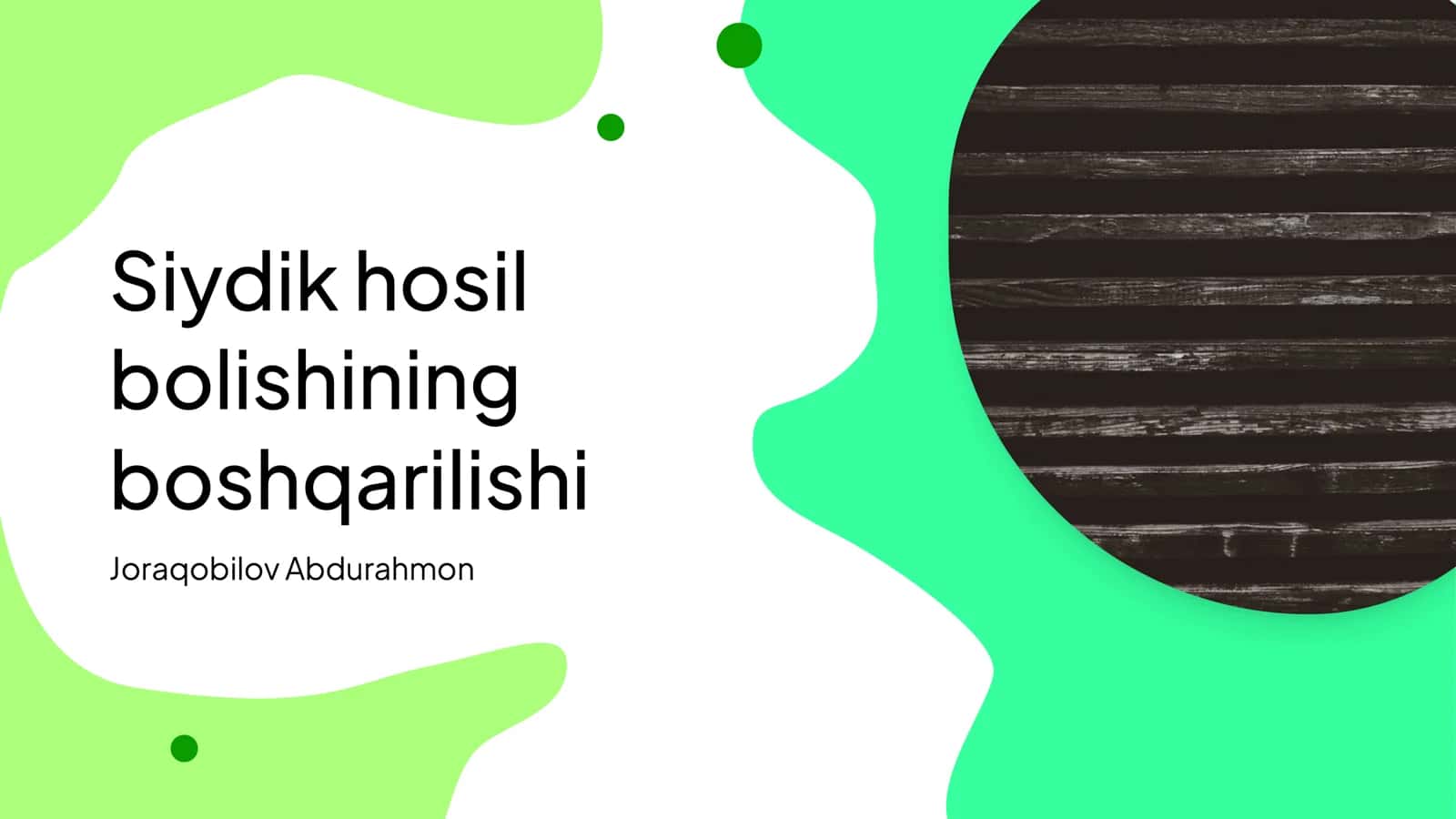 Siydik hosil 1
