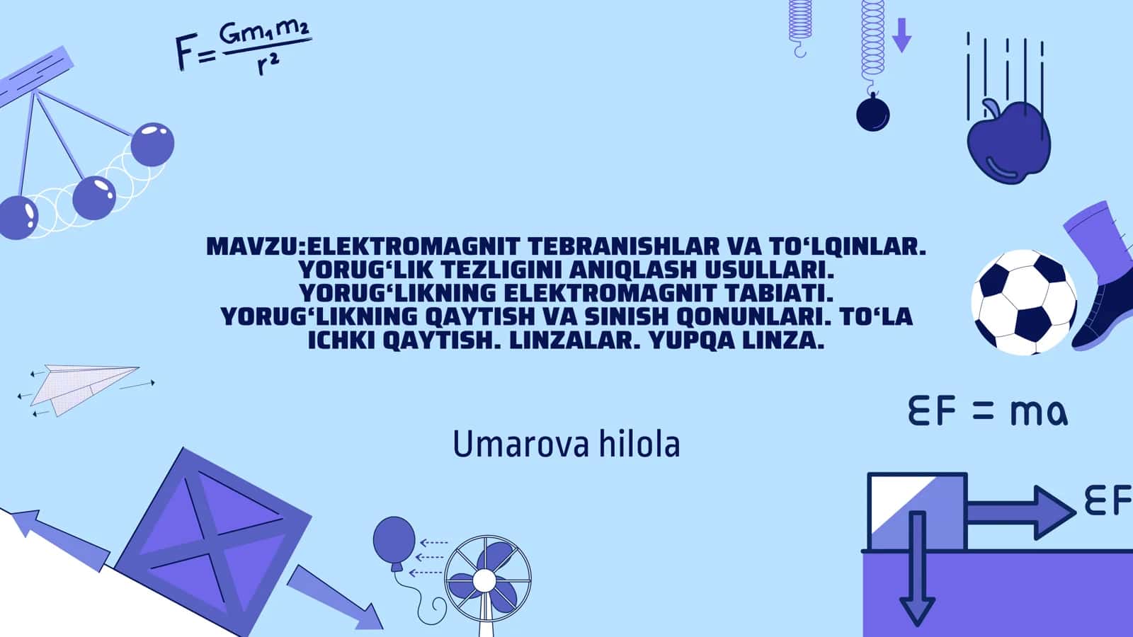 Elektromagnit tebranishlar va to'lqinlar.  Yorug'lik tezligini aniqlash usullari . Yorug'likning elektromagnit tabiati 1