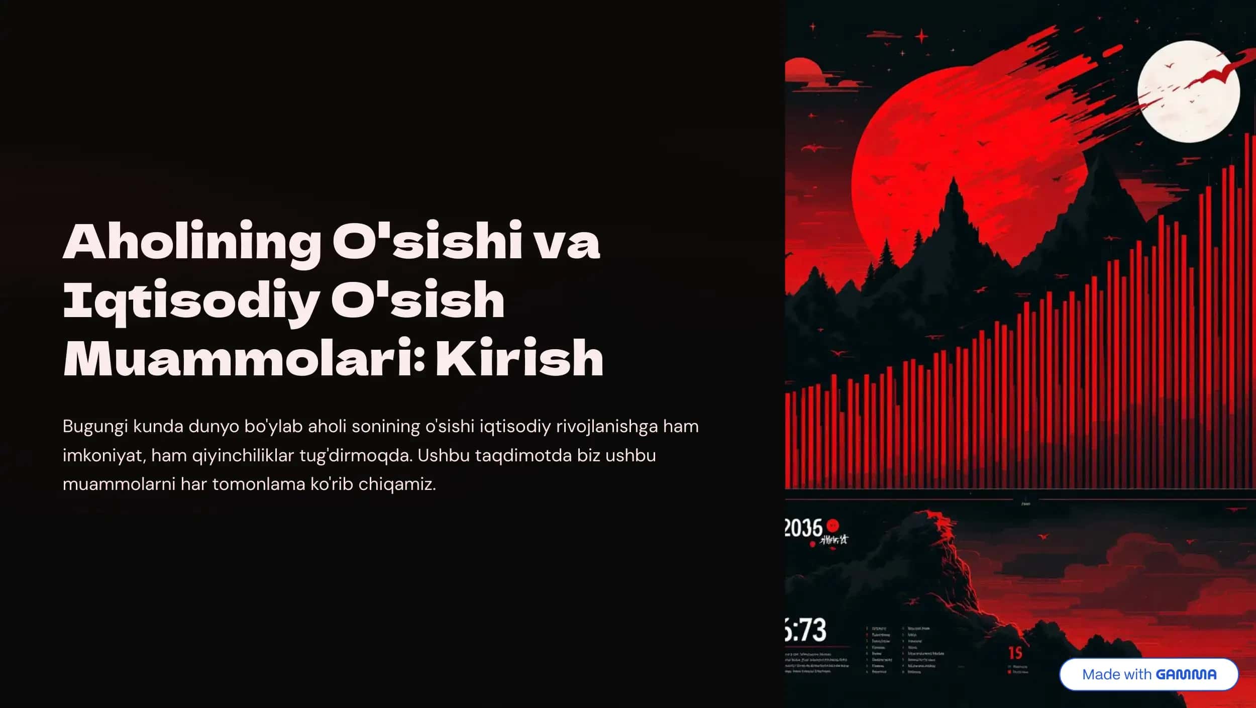 Axolining oʻsishi va iqtisodiyot oʻsishi 1