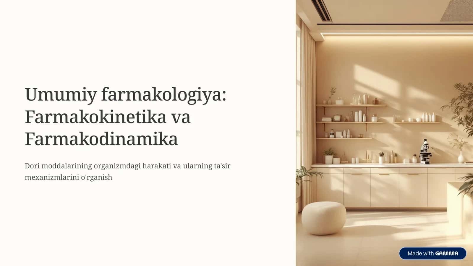 umumiy farmakologiya 1