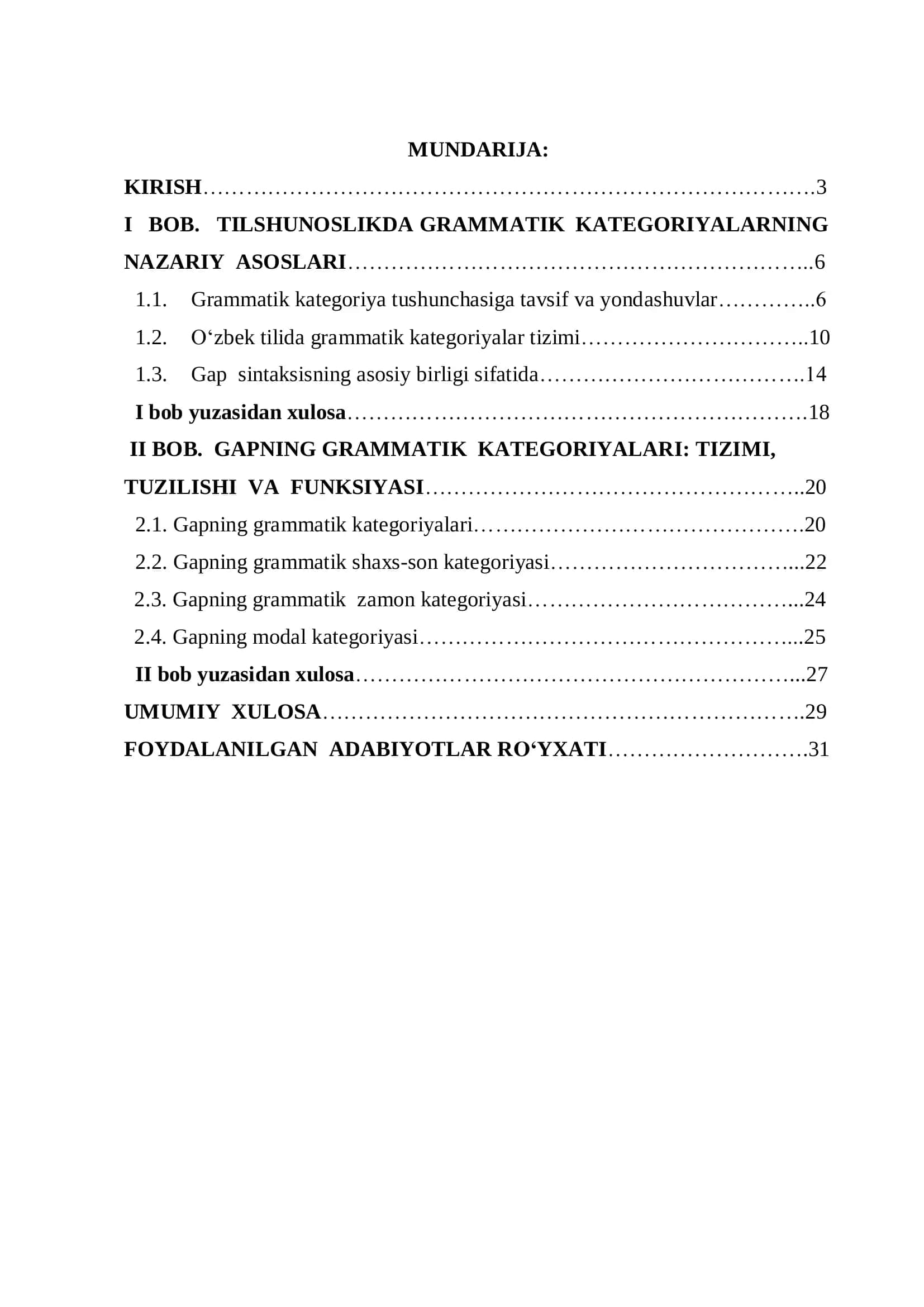 GAP va uning KATEGORIYASI 1