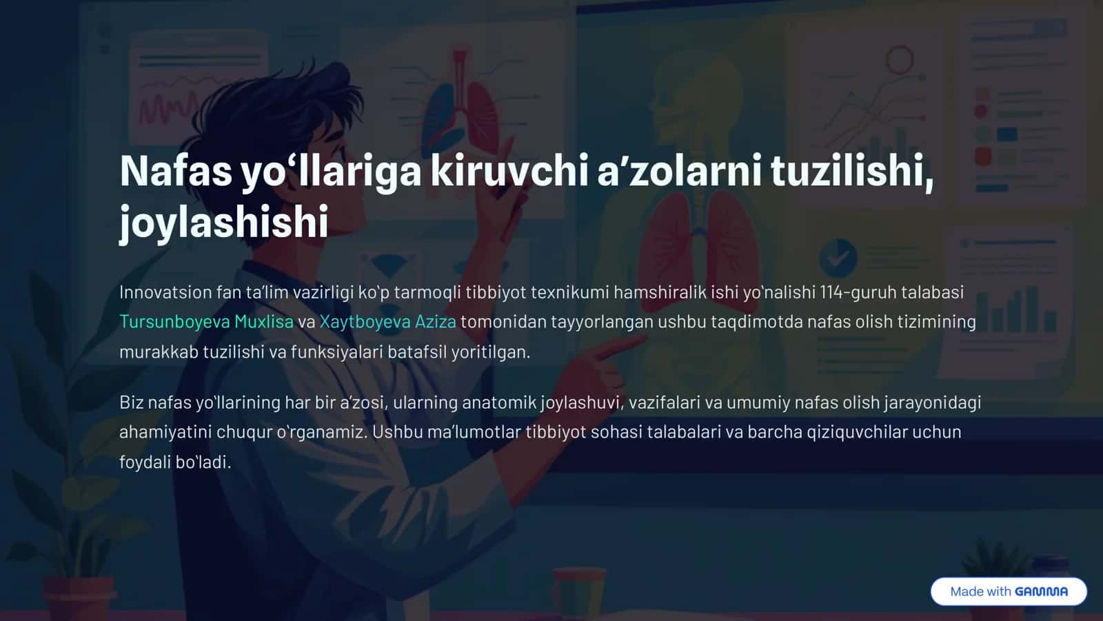 Nafas olish tizimi va uning funksiyalari 1