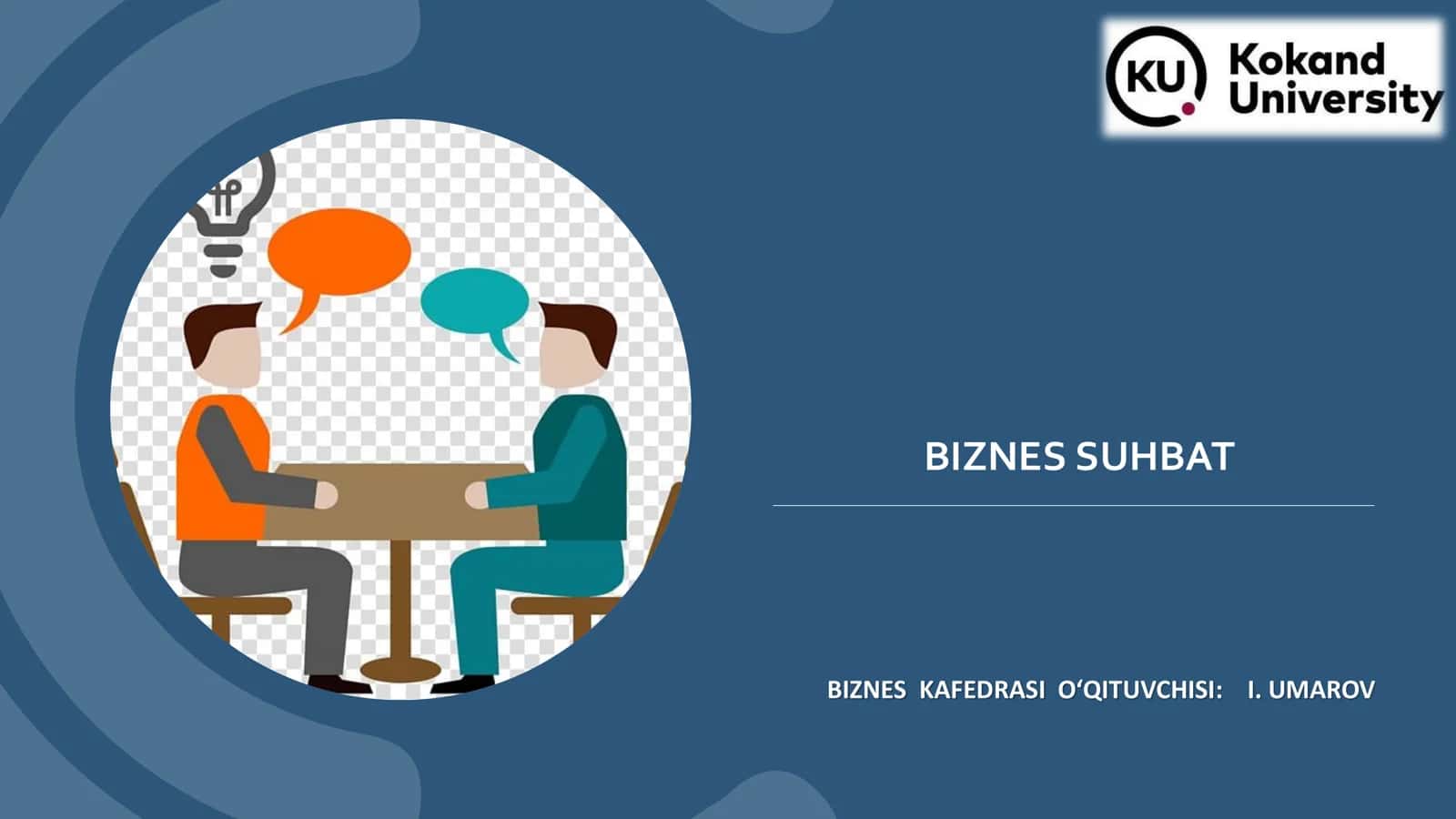 BIZNES SUHBAT 1