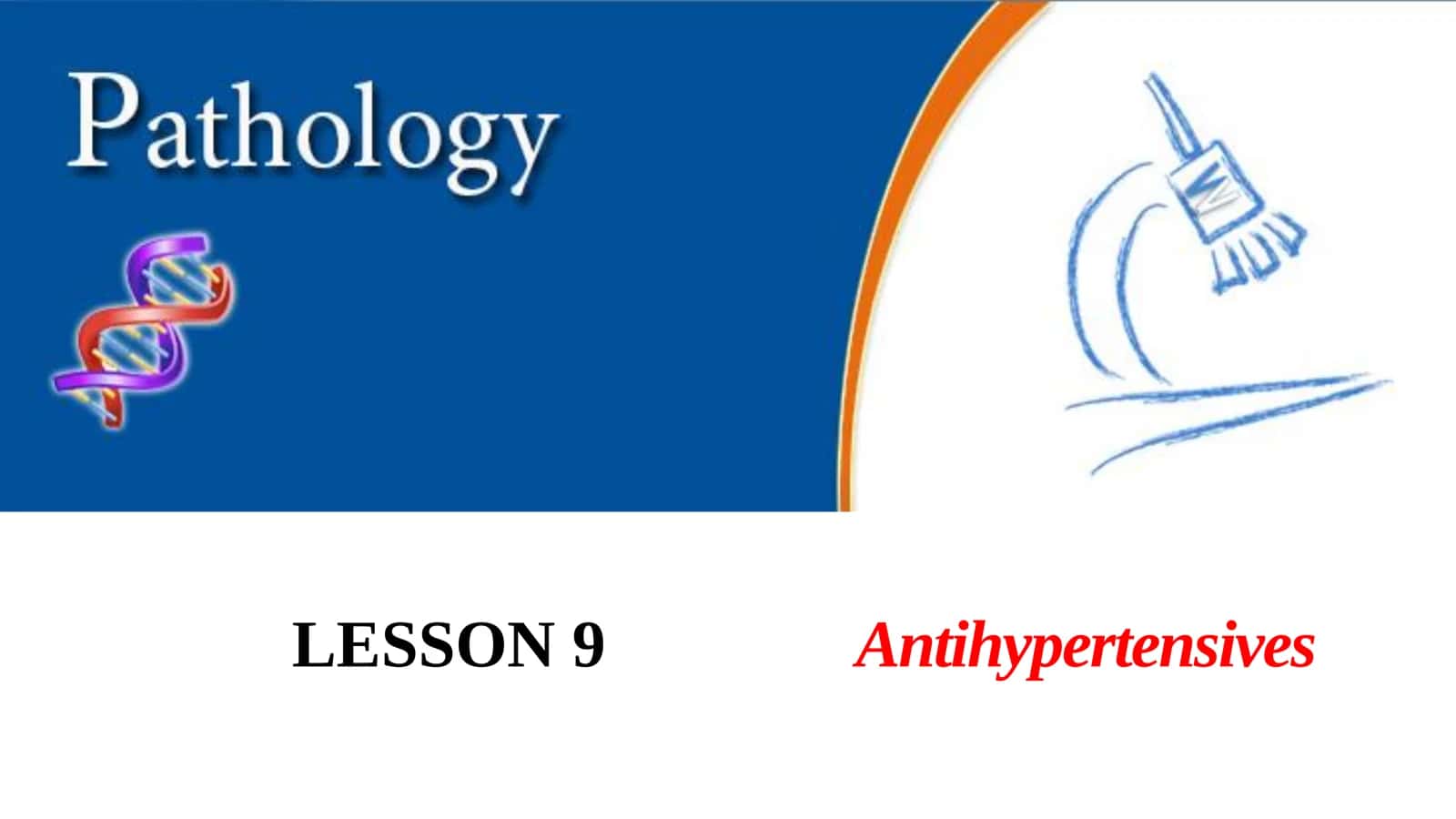 Antihypertensives Lesson 1