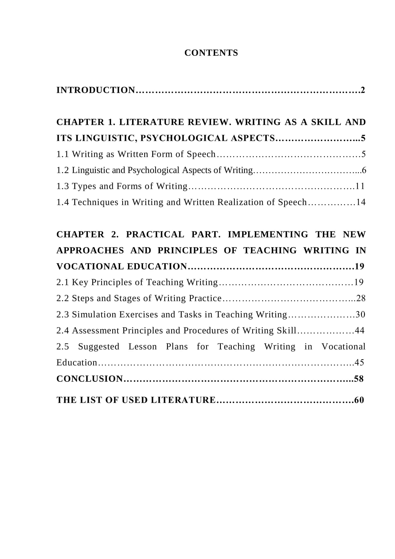 Implementing New Approaches and Principles of Teaching Writing in Vocational Education 1