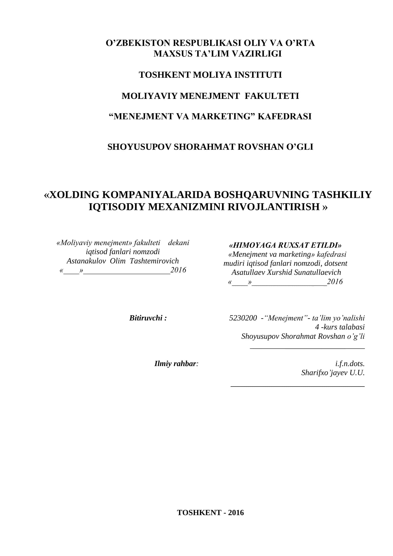 Iqtisodiyotni modernizatsiya va diversifikatsiya qilish 1