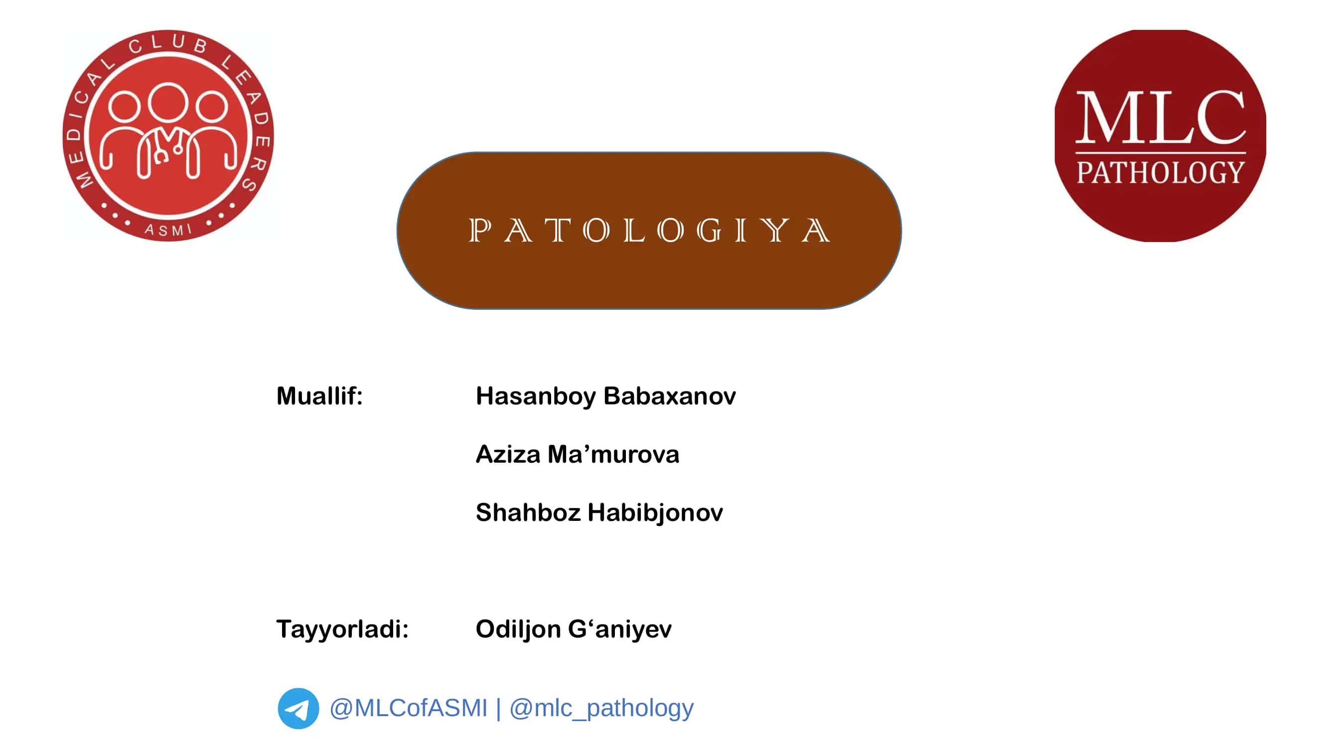 Leykositar sistema patologiyasi 1