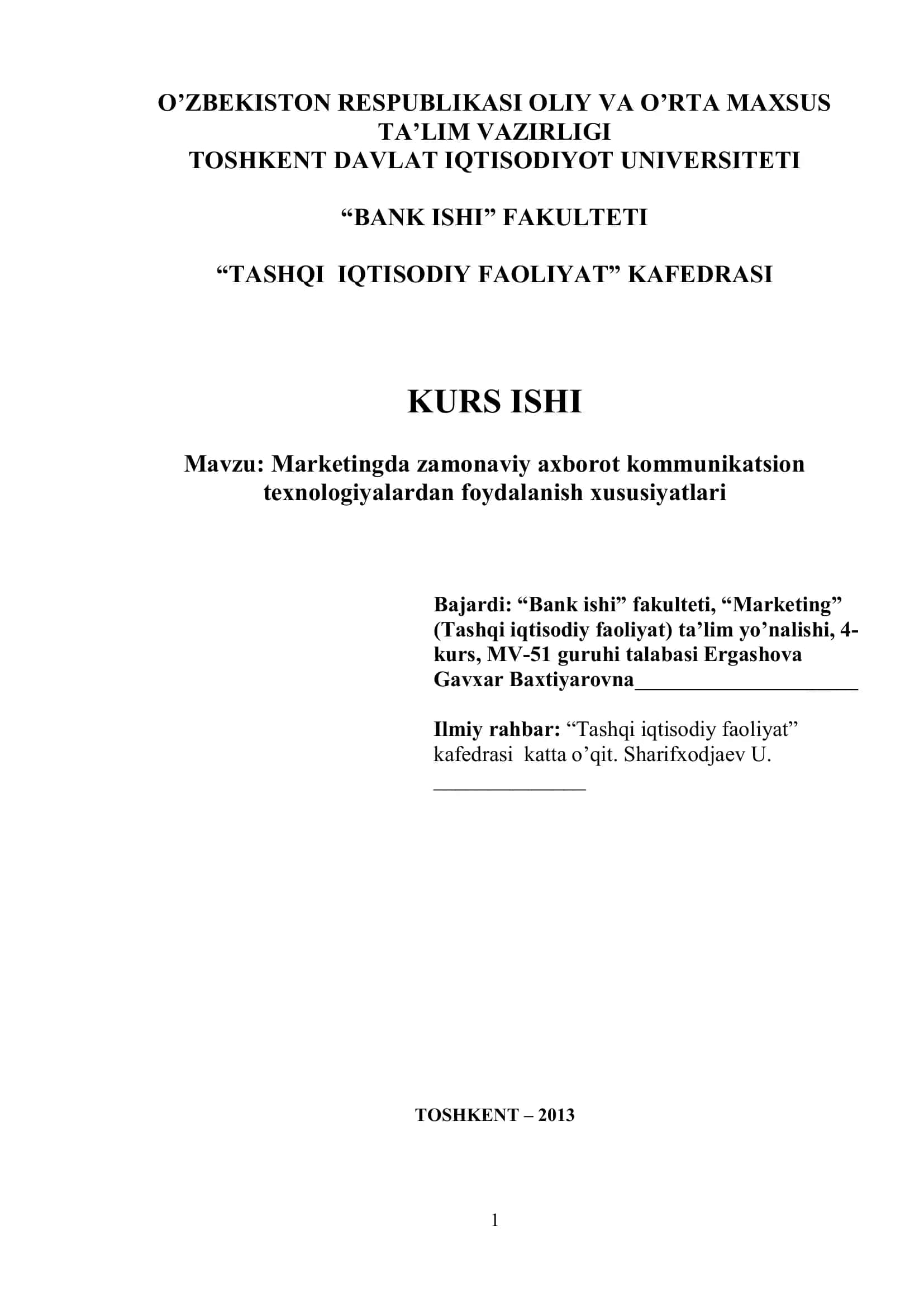 Zamonaviy axborot kommunikatsion texnologiyalardan foydalanish xususiyatlari 1