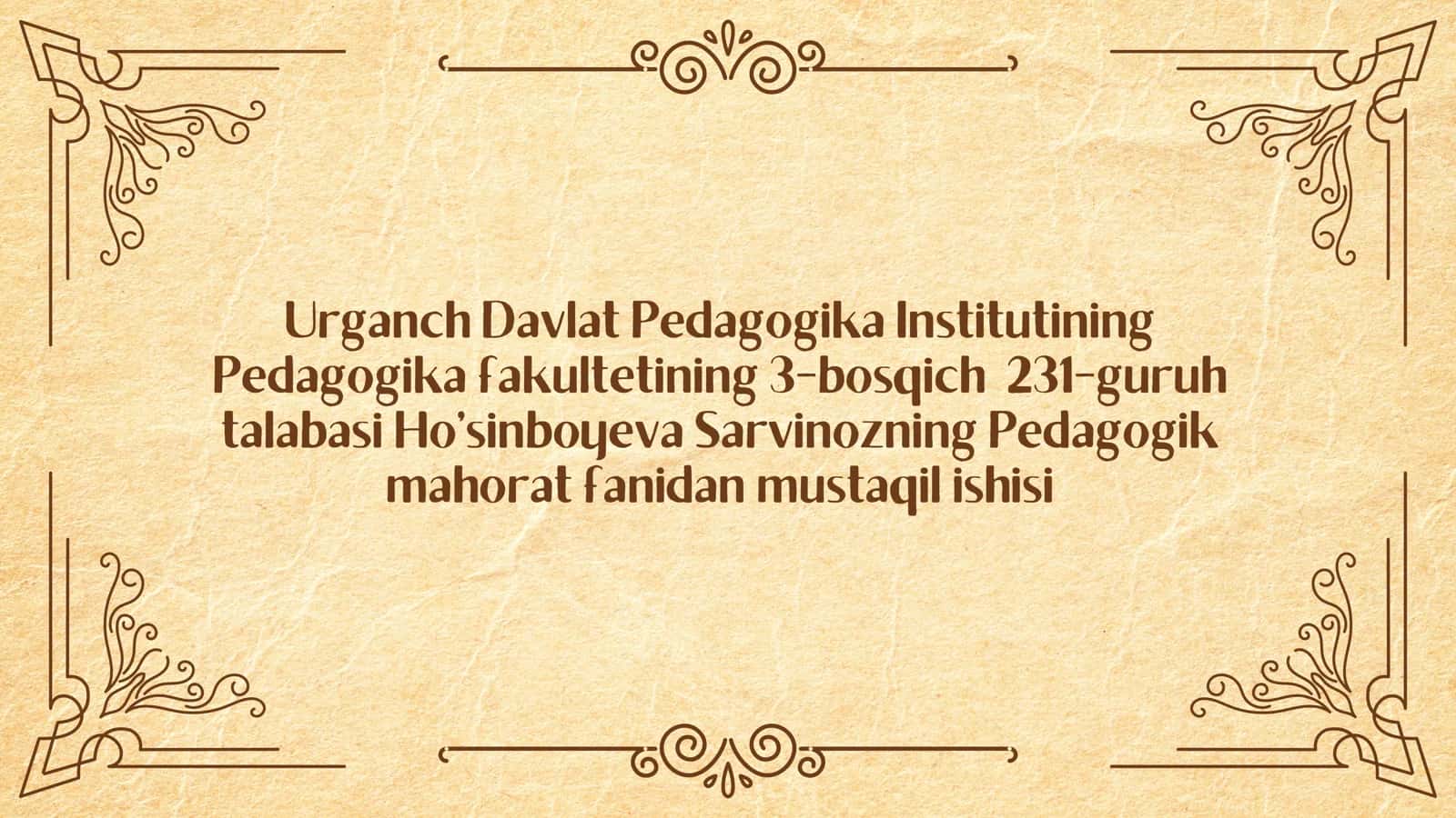 pedagogik faoliyatda muamoli vaziyatlar 1