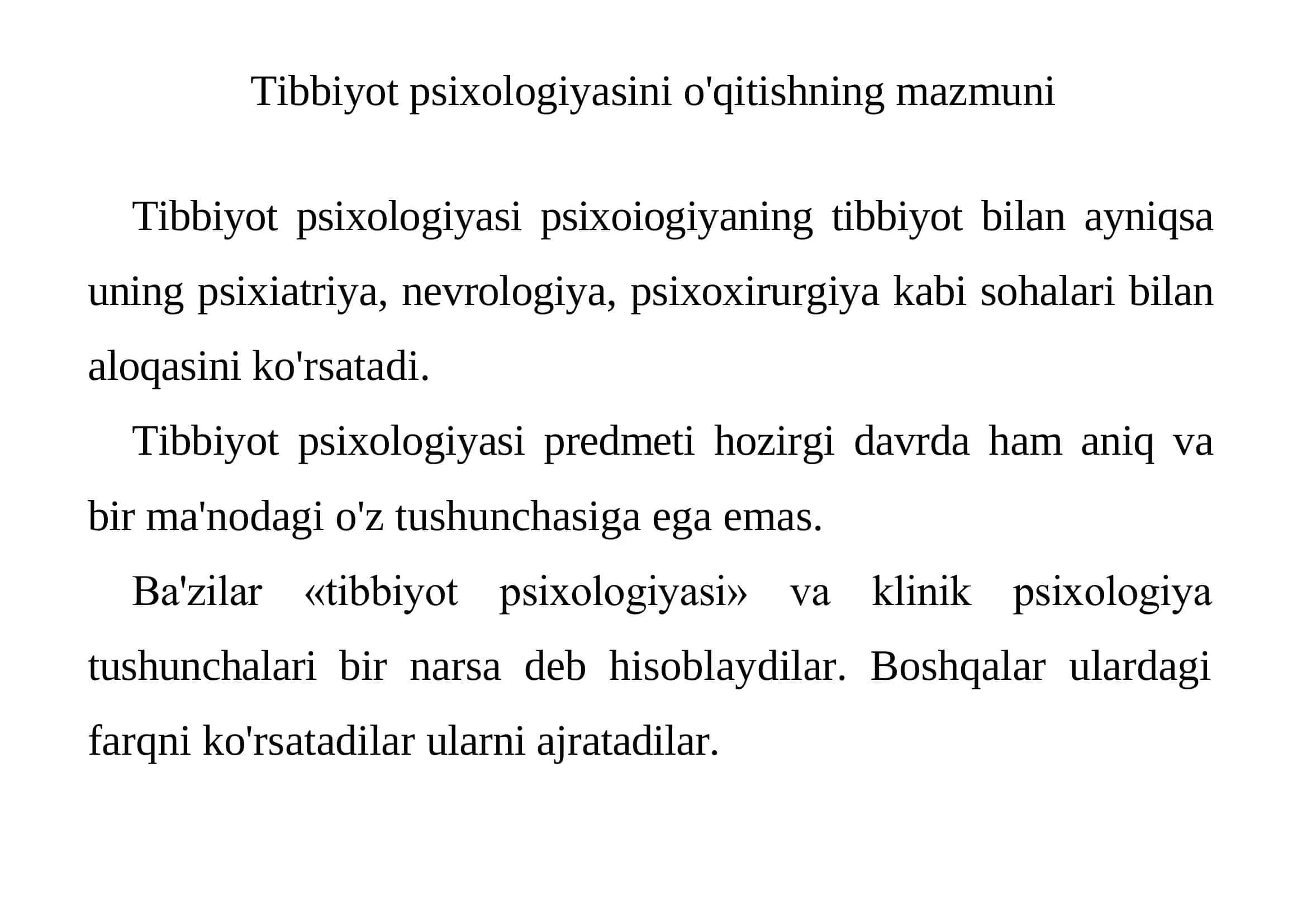 Tibbiyot psixologiyasi 1