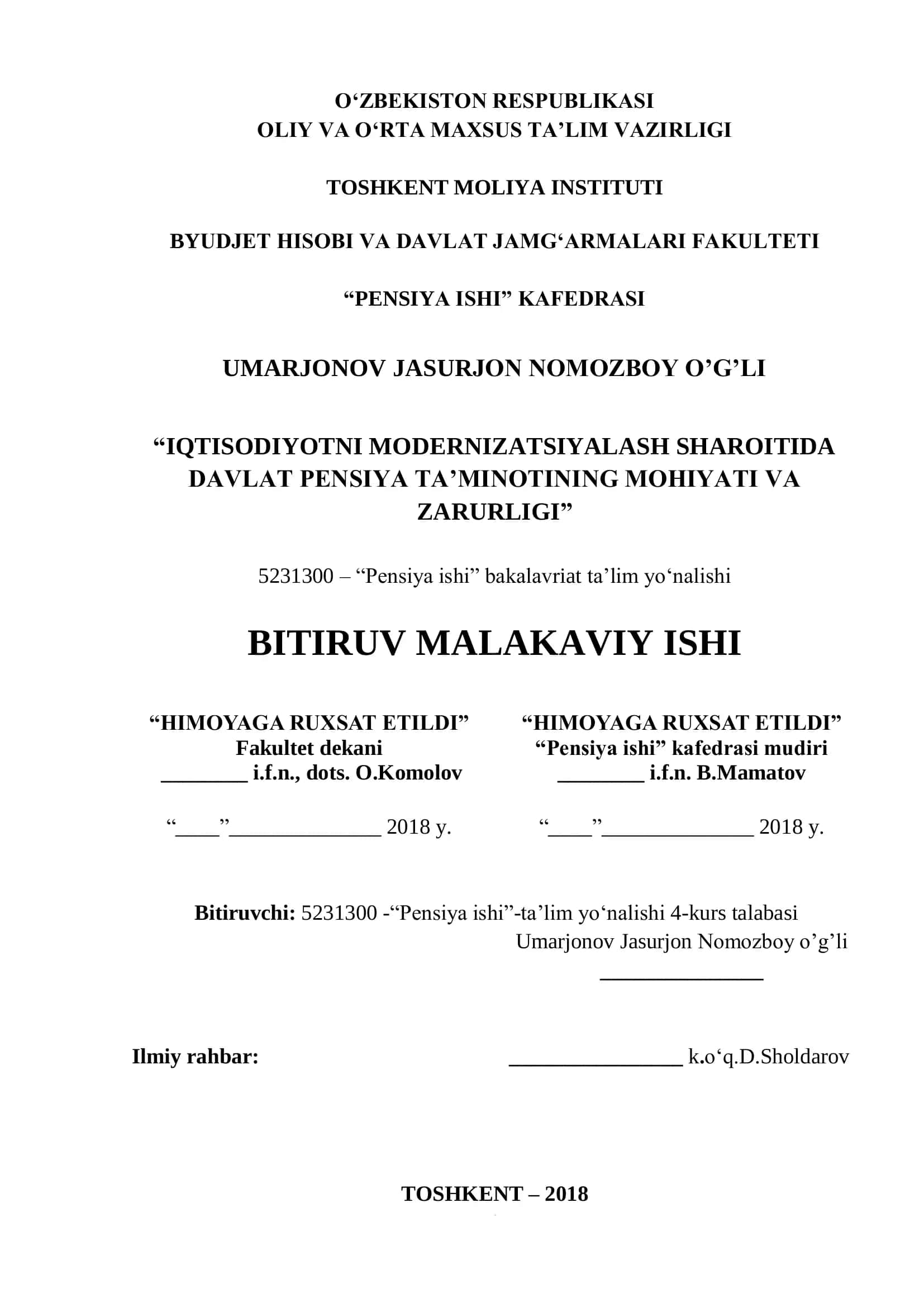 Davlat Pensiya Ta’minoti 1