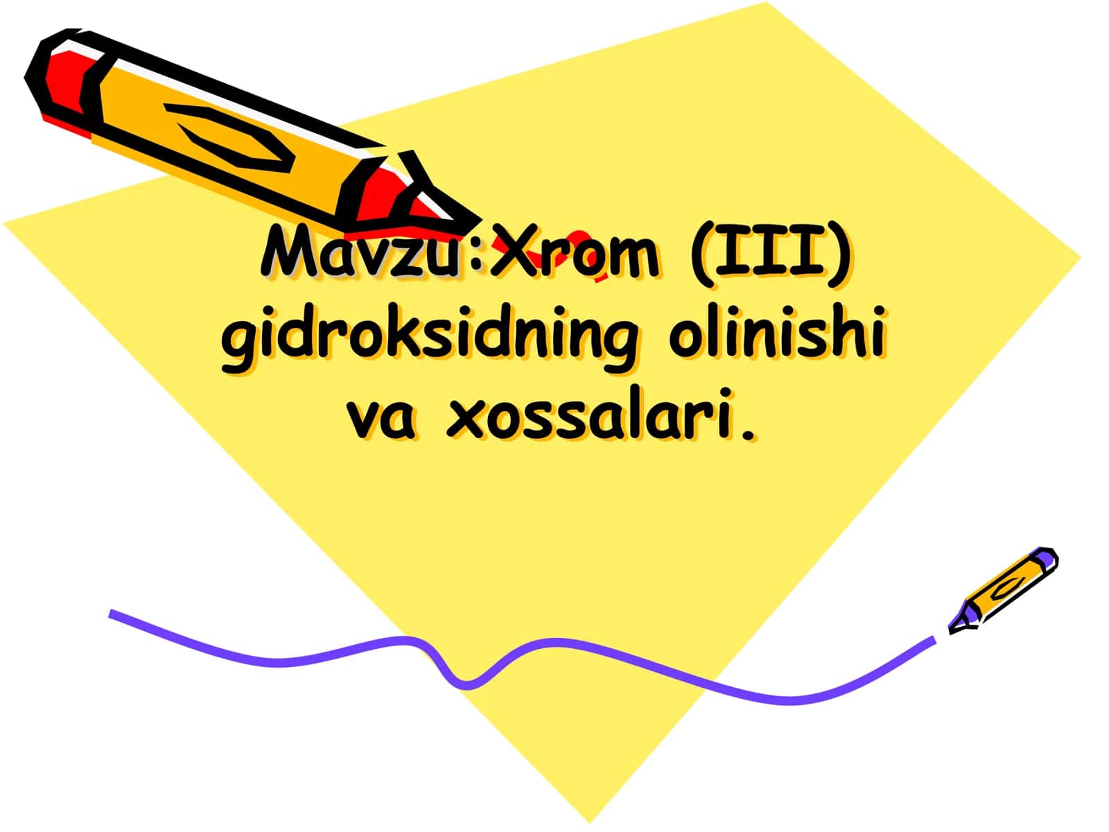 Xrom (III) gidroksidning olinishi va xossalari 1