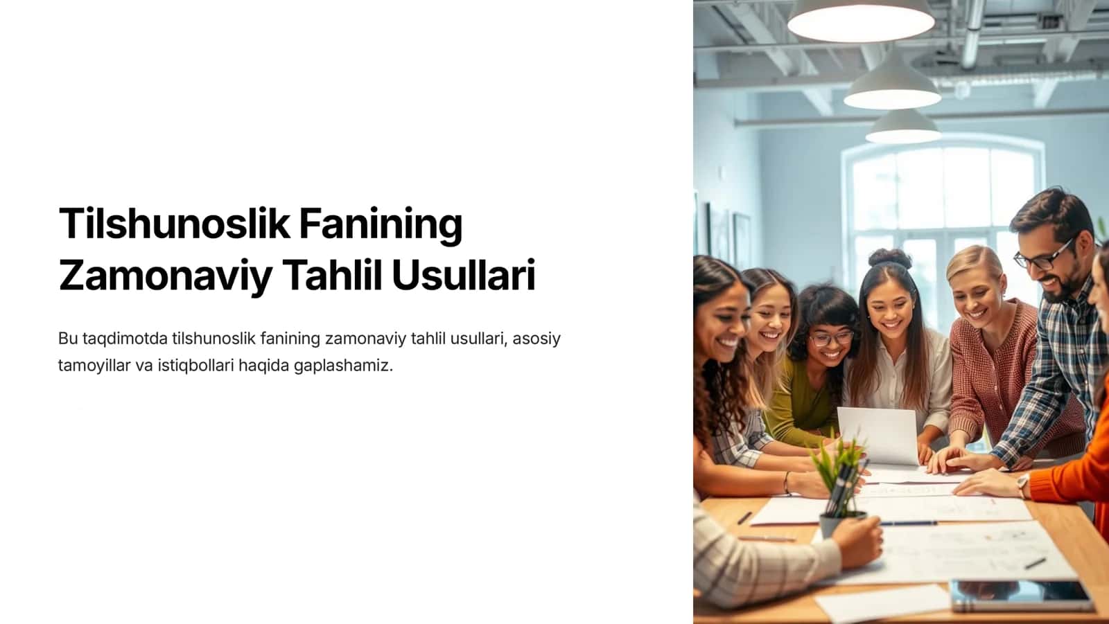 Tilshunoslik Fanining Zamonaviy Tahlil Usullari 1