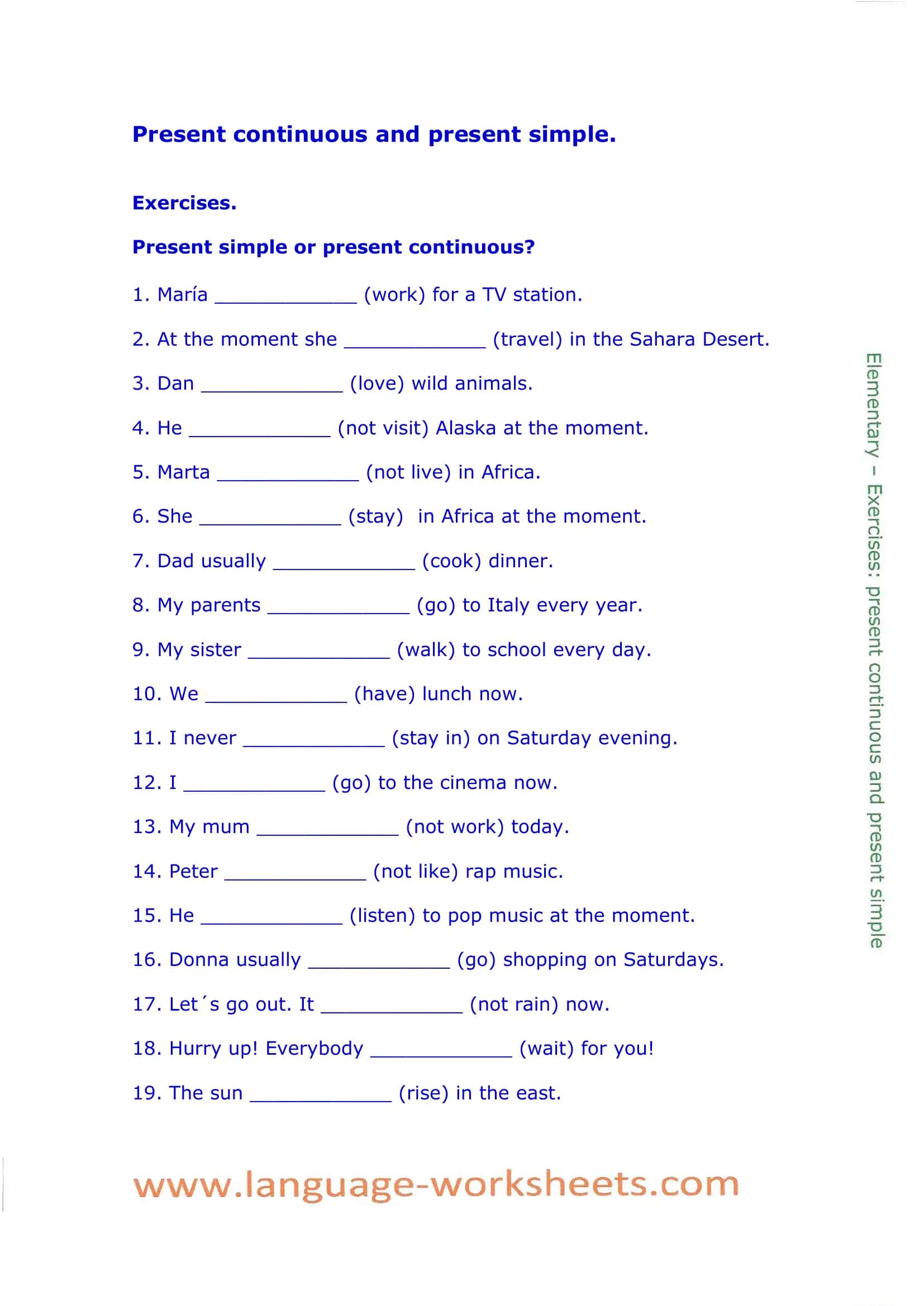 Exercises 1