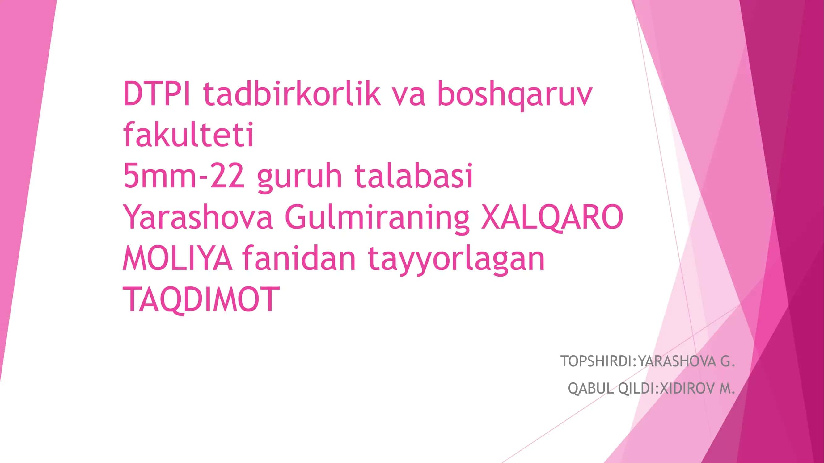 Xalqaro bozorda FOREX 1