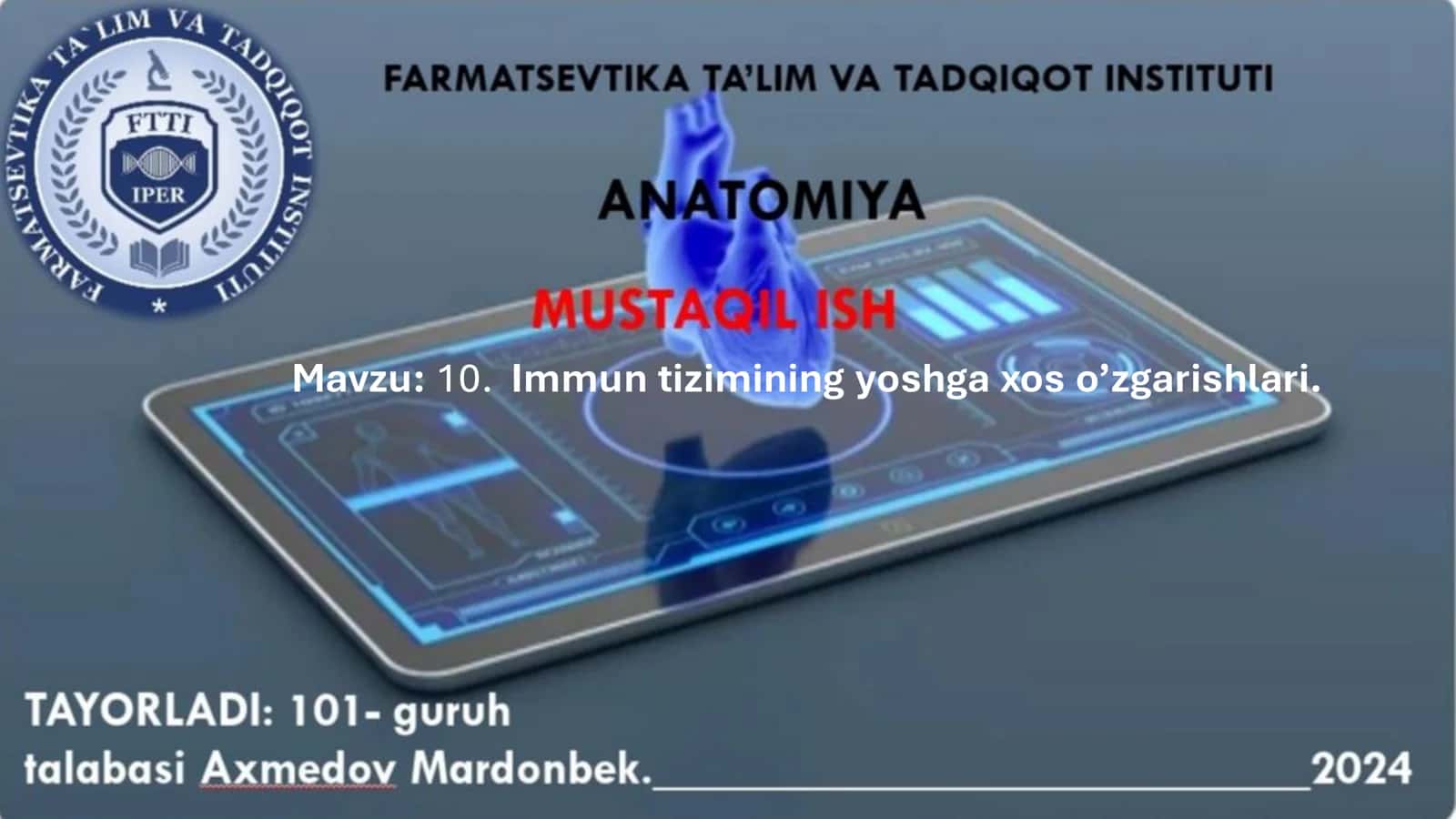 Timus bezi tizimi 1