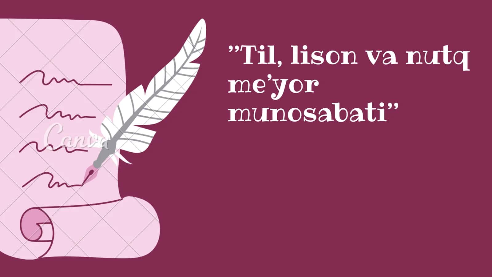 Til, lison va nutq me’yor munosabati 1