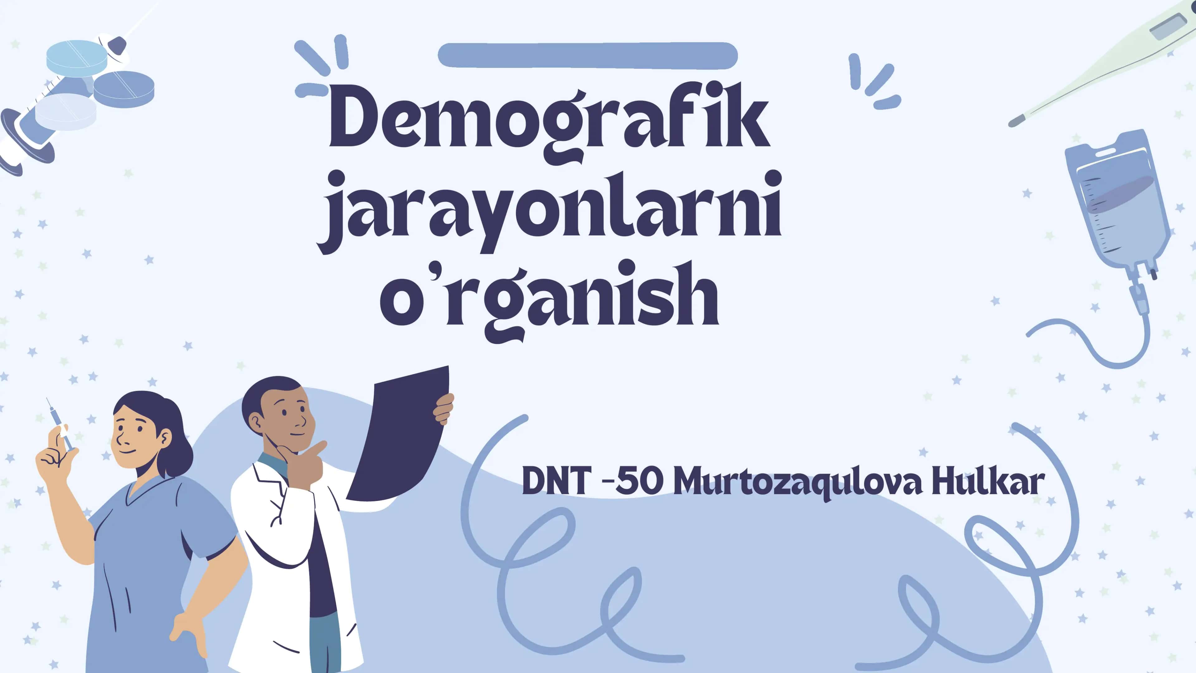 Demografik jarayonlarni o’rganish va ularning turlari 1