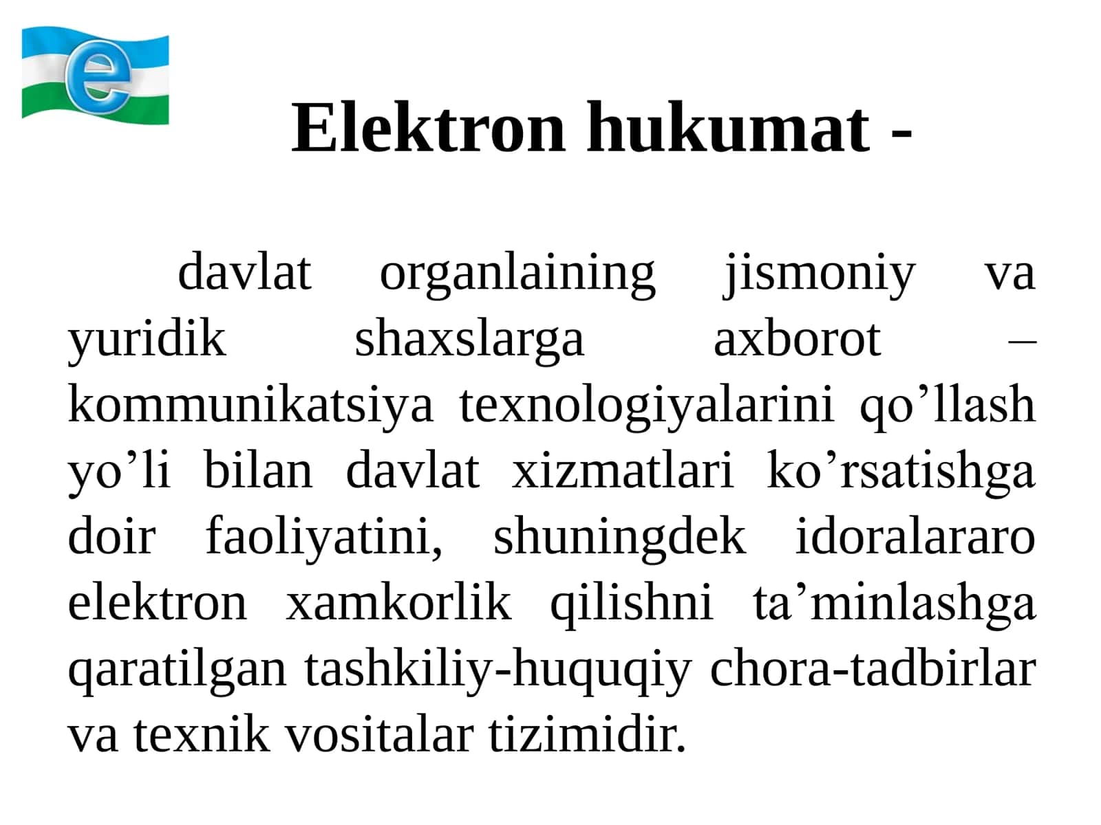Elektron hukumat 1