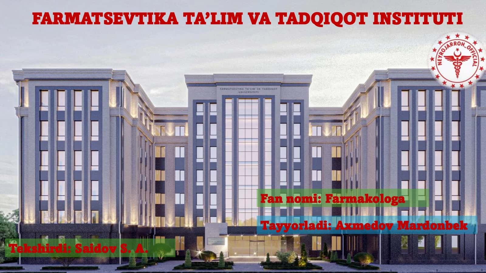 Balg‘am ko‘chiruvchi zamonaviy dori vositalari. Balg‘amni laborator va mikroskopik tekshirish uslublari 1