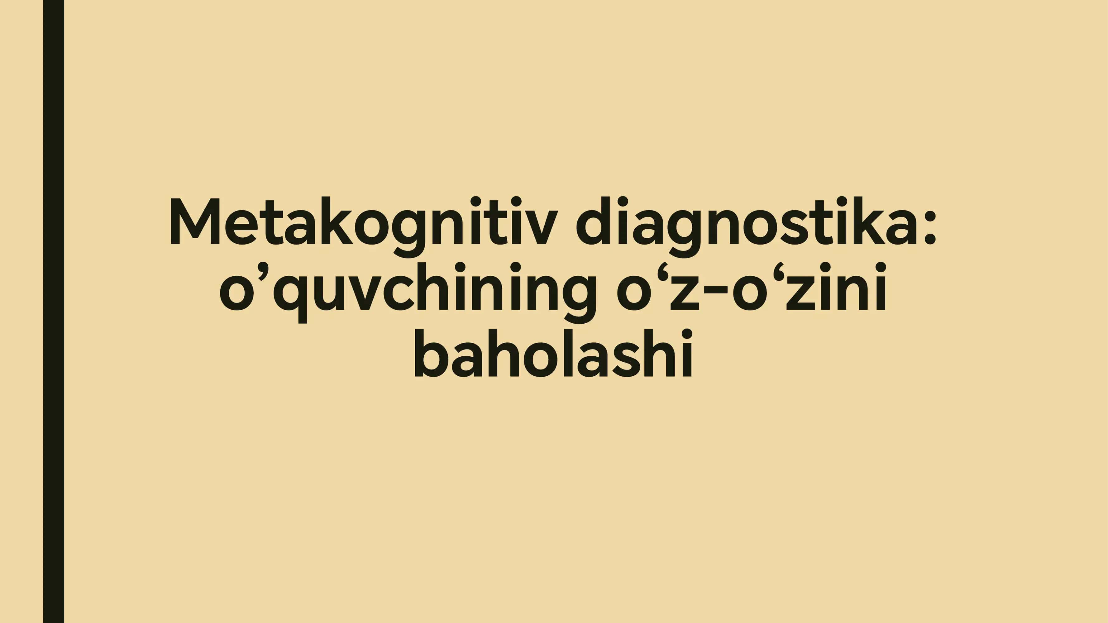 Metakognitiv diagnostika 1