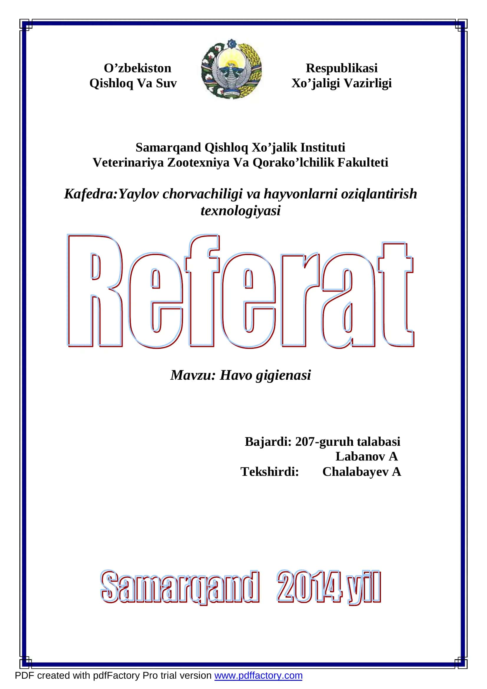 Havo gigienasi 1