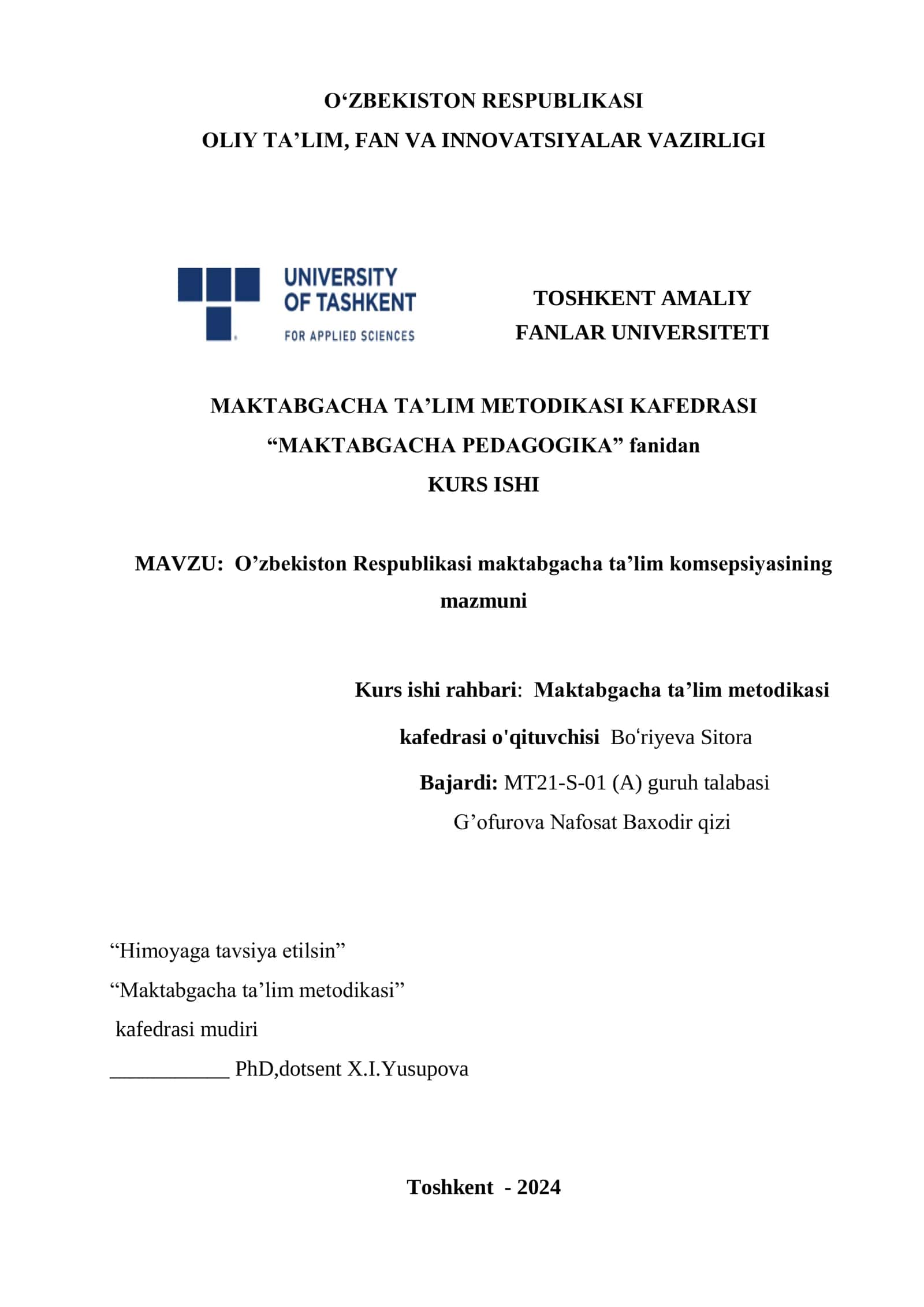 MAKTABGACHA PEDAGOGIKA 1