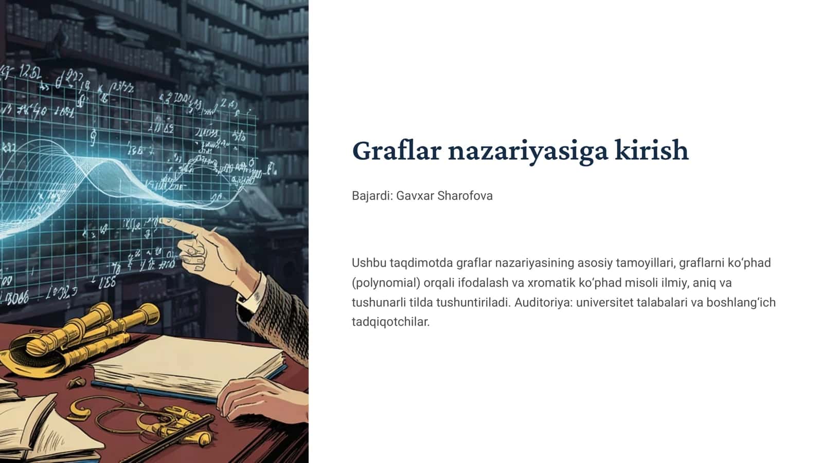 Graflar nazariyasiga kirish 1