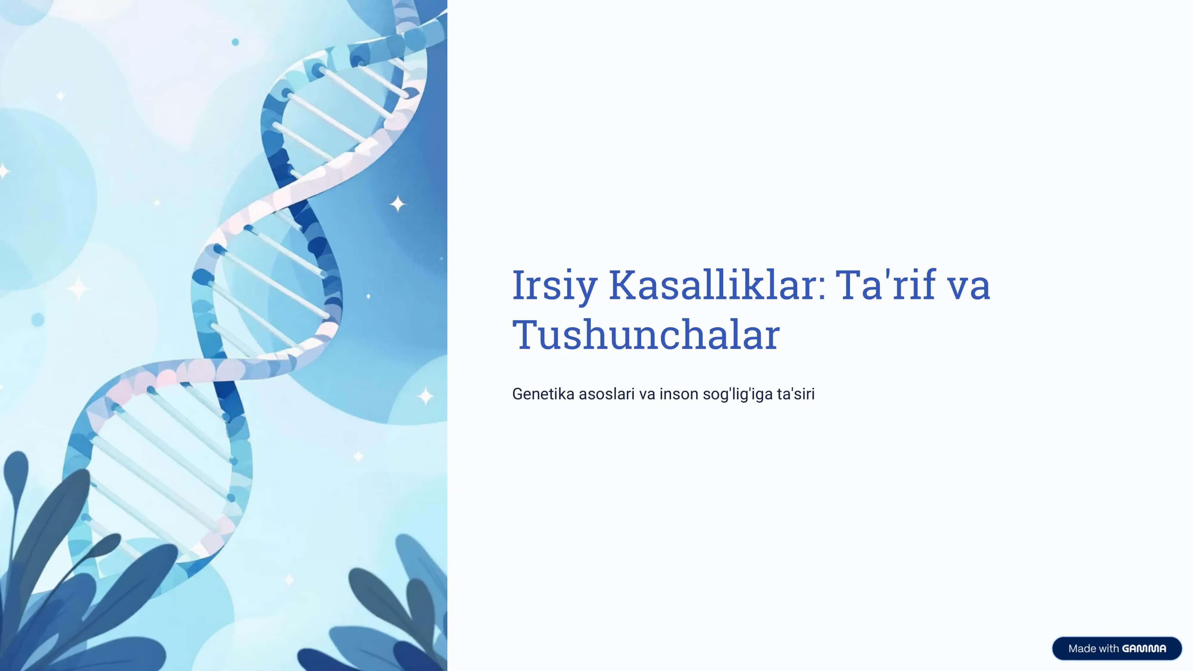 irsiy kassaliklar 1