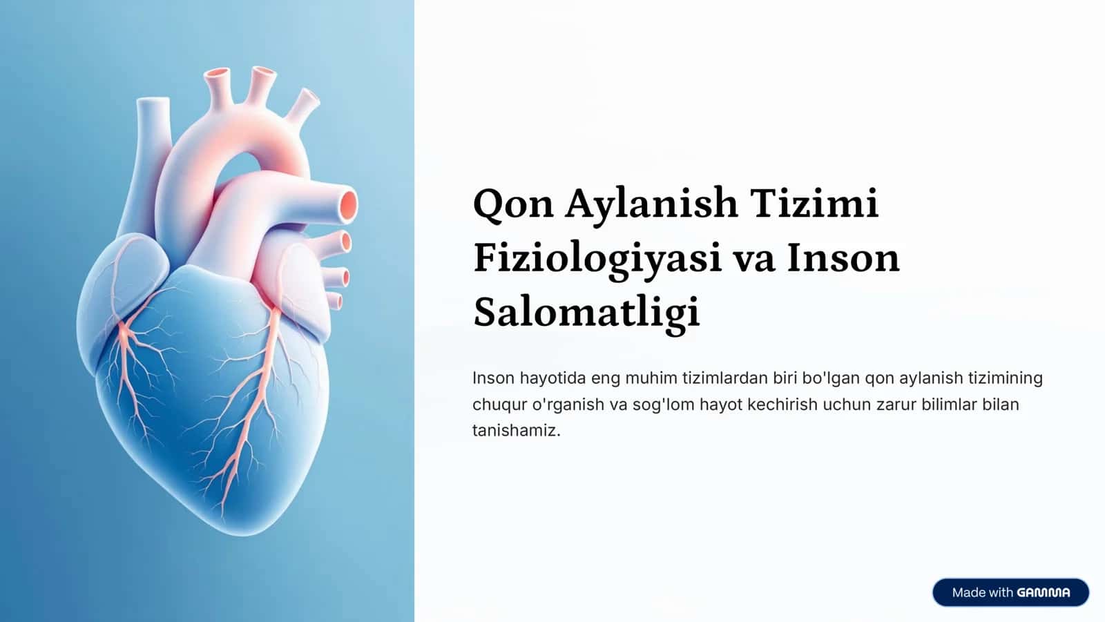 Qon Aylanish Tizimi 1