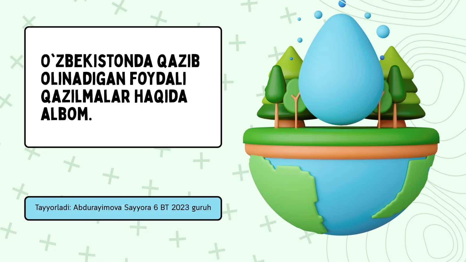 O'zbekistonda qazib olinadigan foydali qazilmalar haqida albom 1
